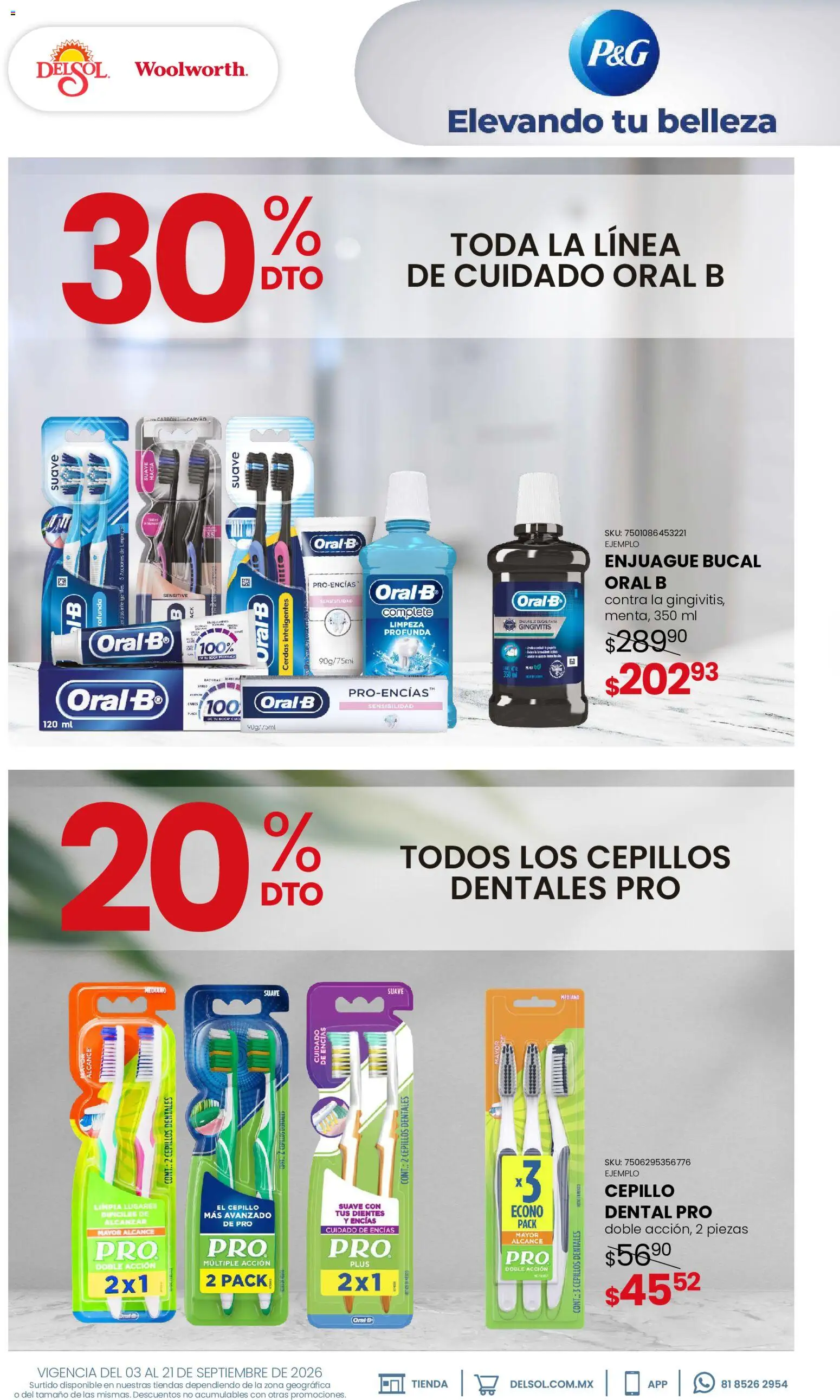 Vista previa las ofertas de la tienda Del Sol y Woolworth - Del Sol y Woolworth catálogo Beauty Days desde el 03/09/2026 