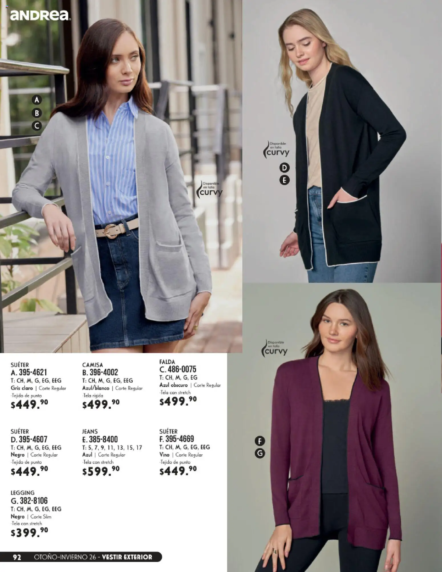 Vista previa las ofertas de la tienda Andrea - Andrea catálogo Vestir desde el 23/08/2026 