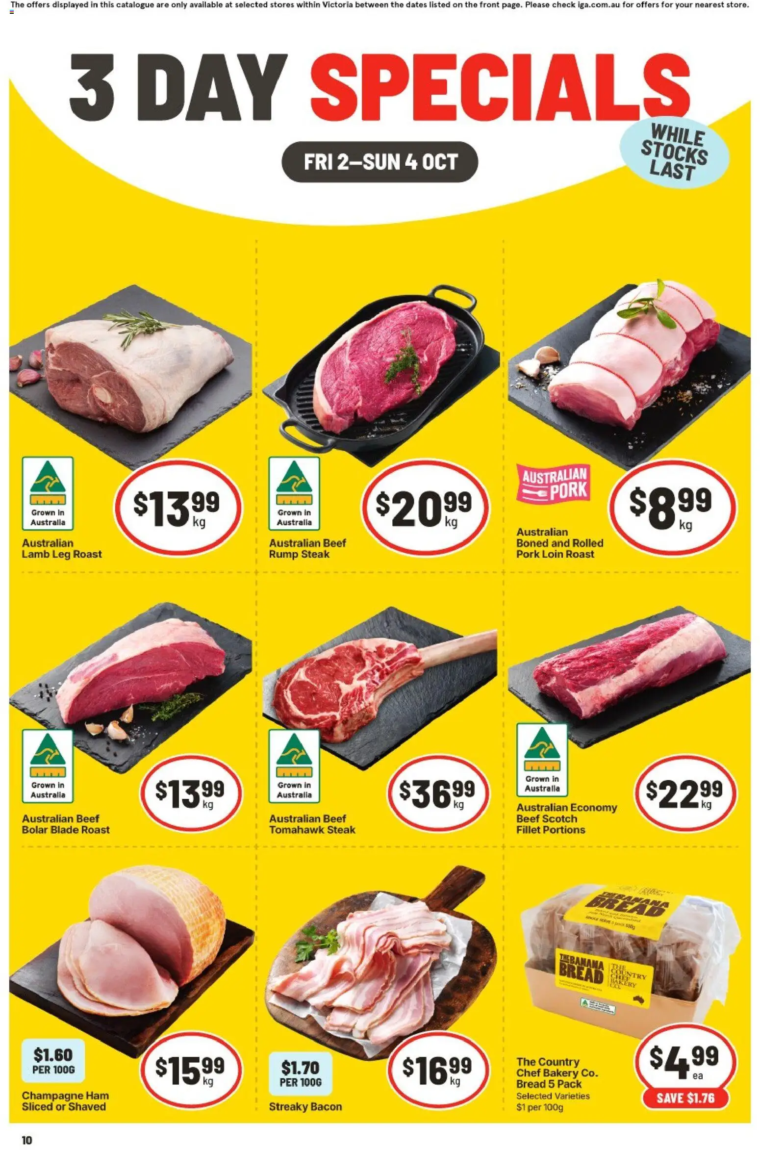 Preview of catalogue IGA catalogue 3 Day Specials Coburg from shop IGA valid 02/10/2026