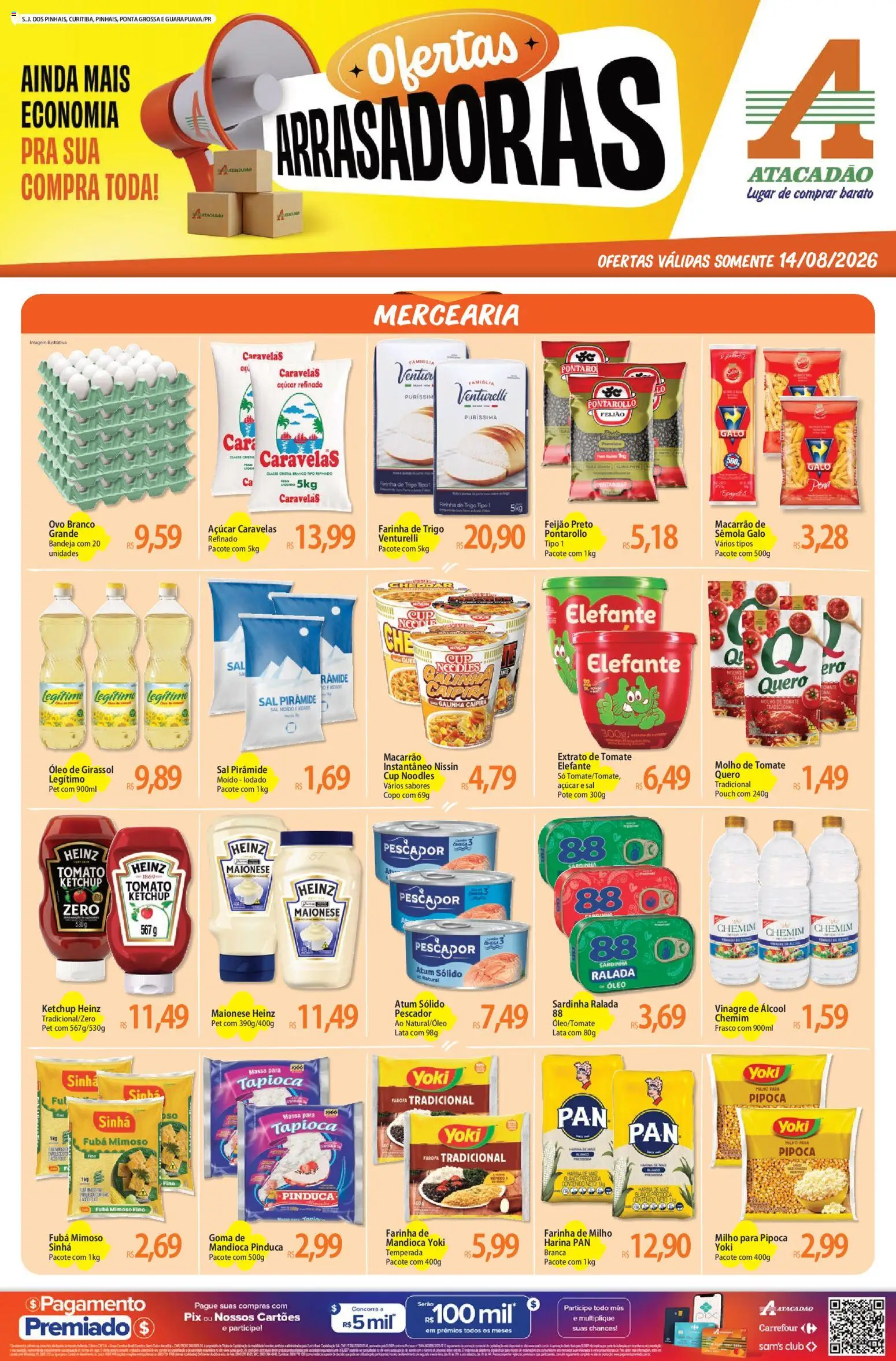 Pré-Visualização do folheto "Atacadão ofertas - PR" da loja Atacadão válido a partir de 14/08/2026