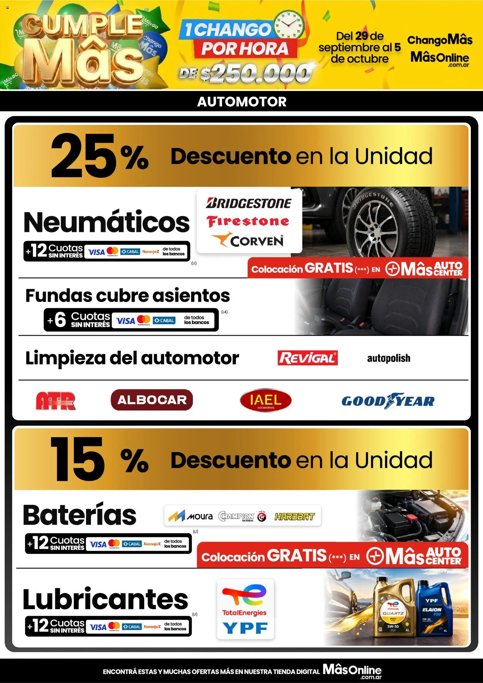 Vista previa del folleto de la tienda Changomas válido desde el 29/09/2026 