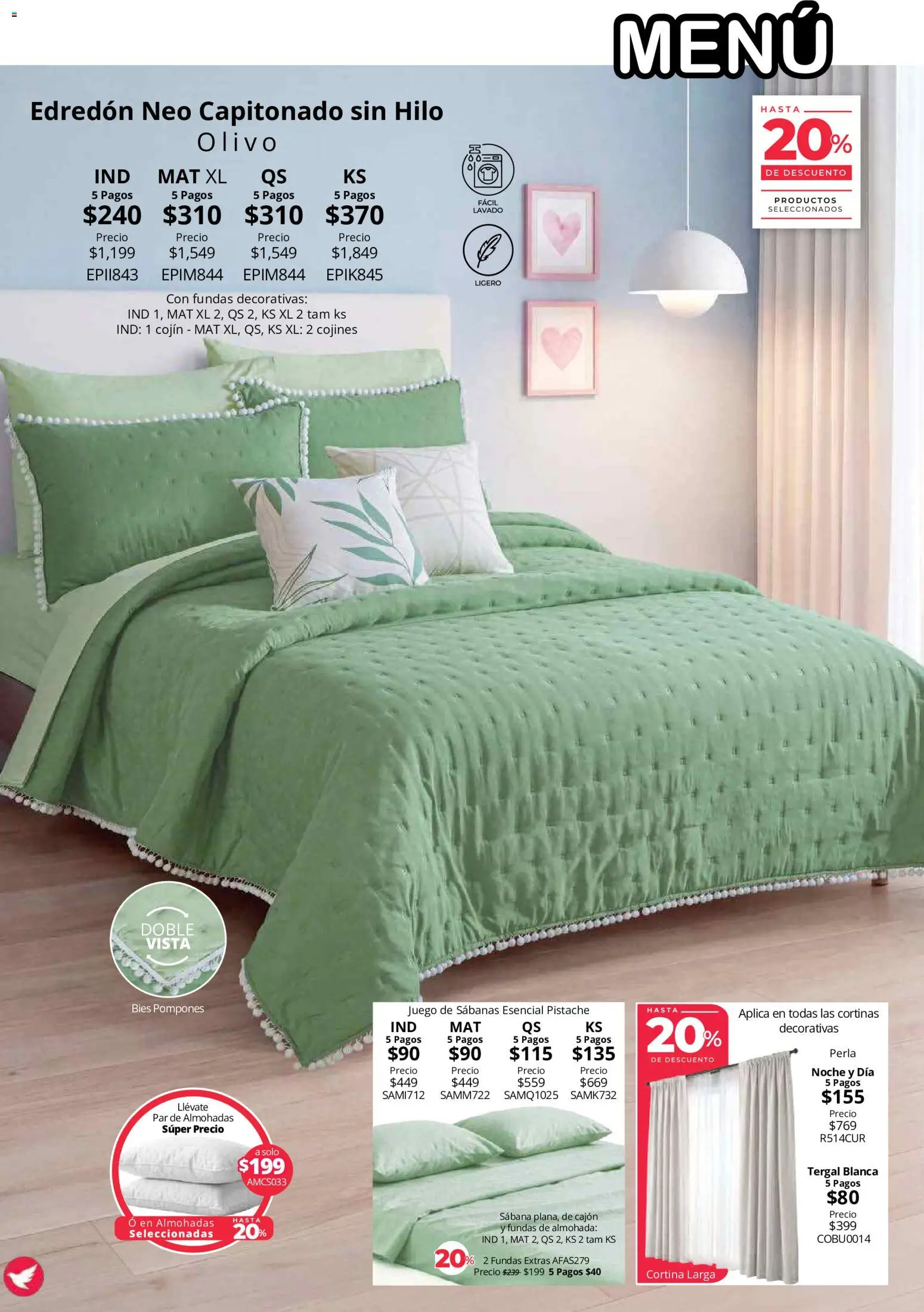 Vista previa las ofertas de la tienda Colchas Concord - Colchas Concord catálogo desde el 01/08/2026 - Juego, Almohada, Sabanas, Cortinas