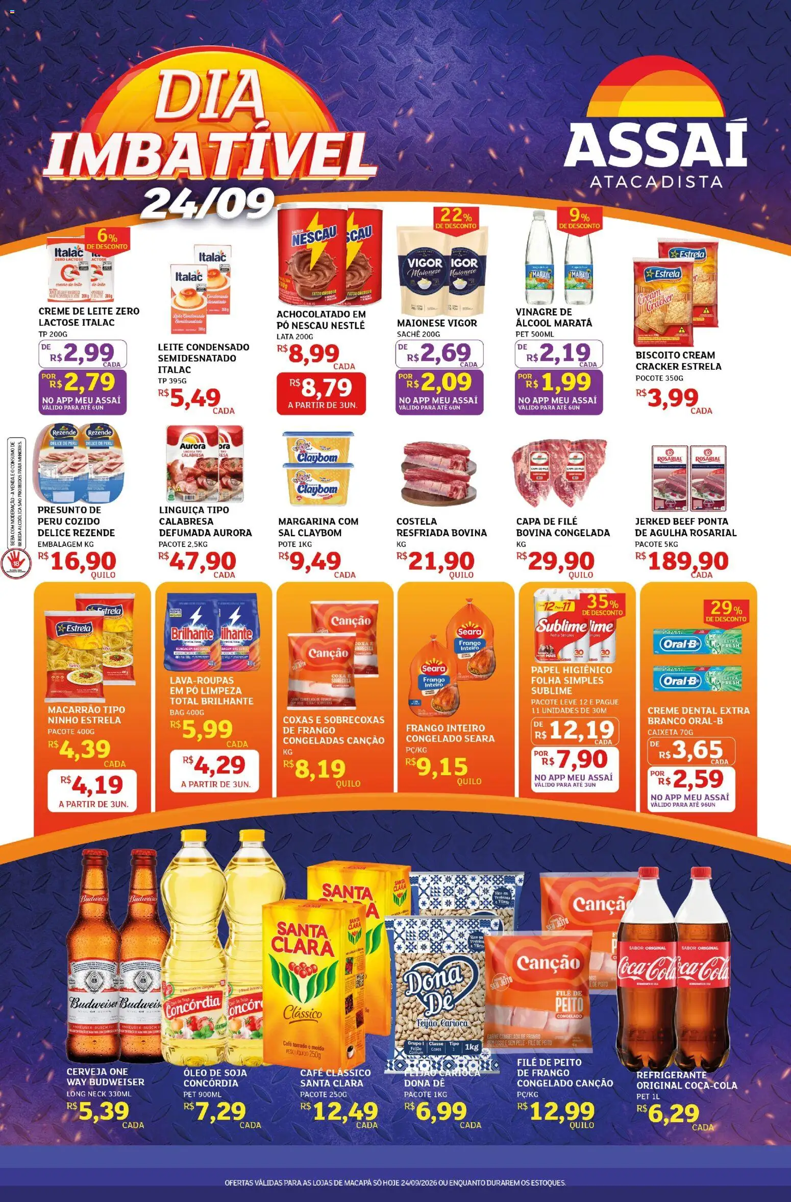 Pré-Visualização do folheto "Assaí Atacadista ofertas - AP" da loja Assaí Atacadista válido a partir de 24/09/2026