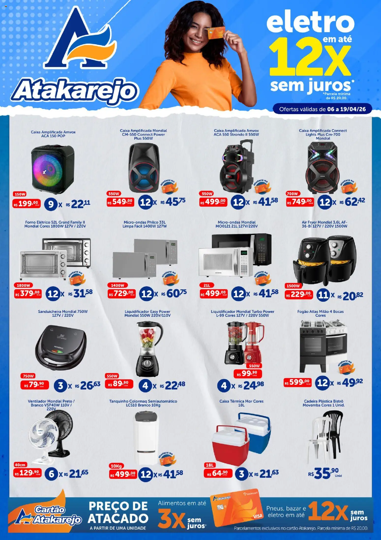 Pré-Visualização do folheto "Atakarejo ofertas Eletro e Bazar" da loja Atakarejo válido a partir de 06/04/2026