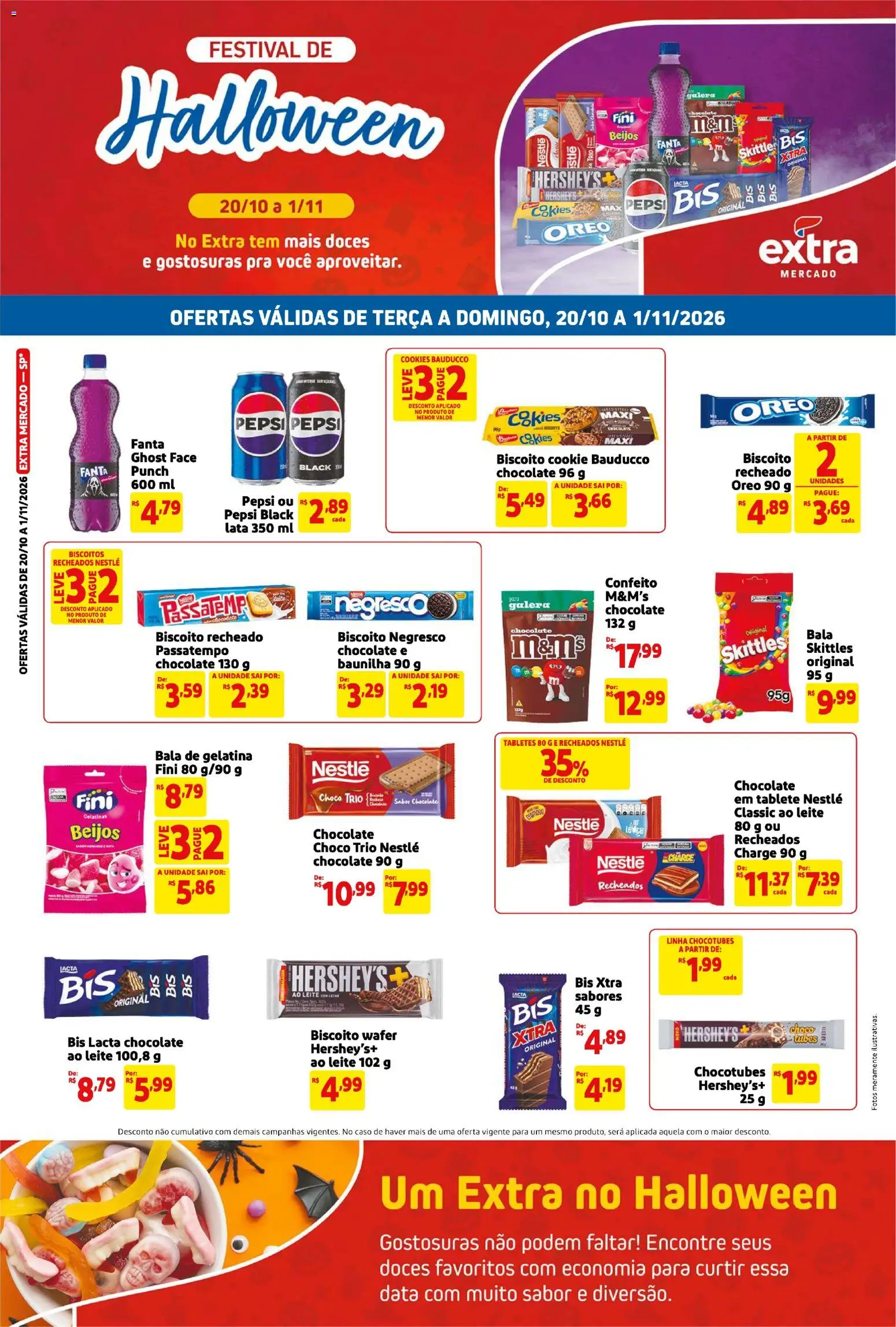 Pré-Visualização do folheto "Extra ofertas Halloween" da loja Extra válido a partir de 20/10/2026