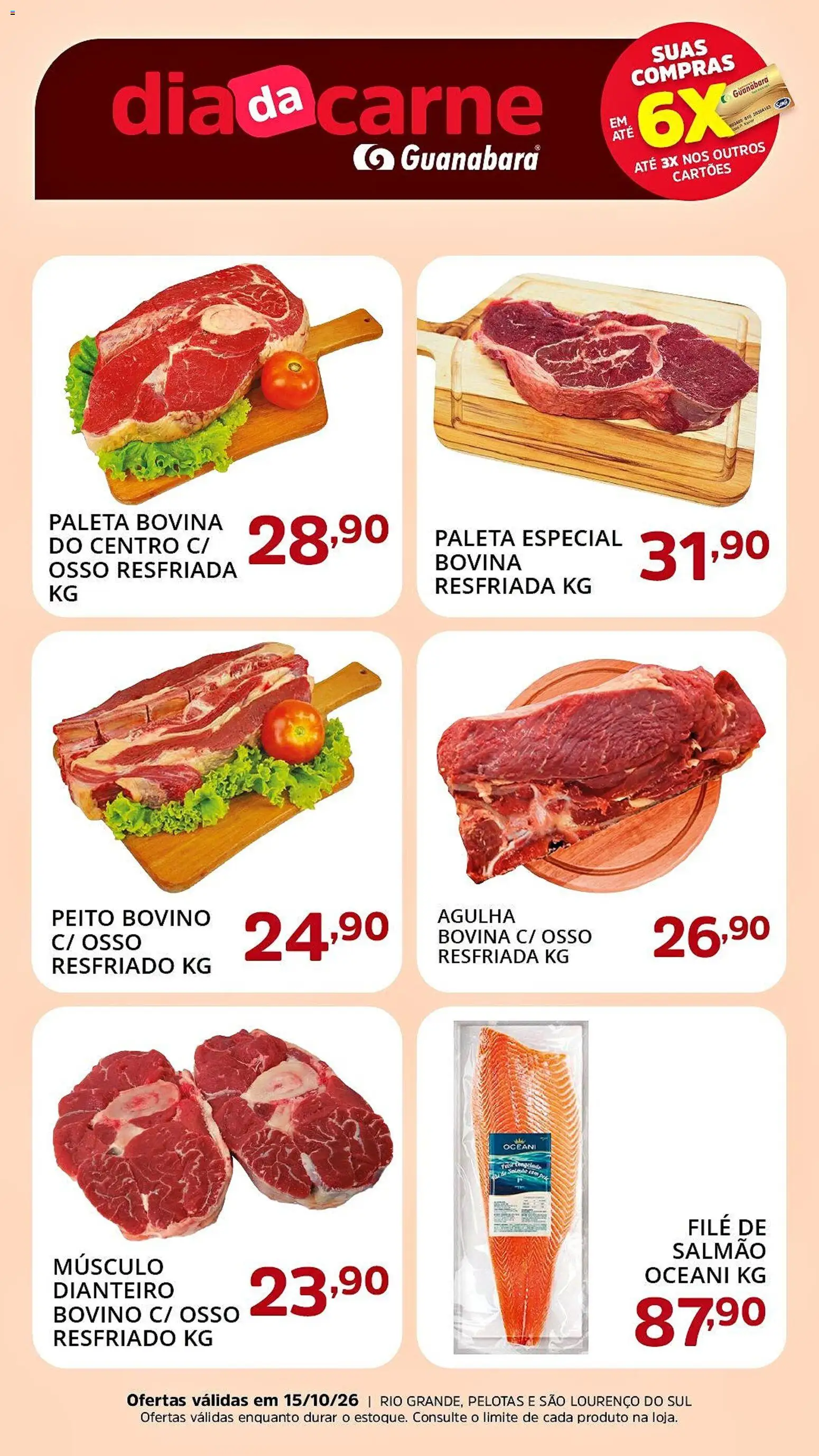 Pré-Visualização do folheto "Supermercado Guanabara - Ofertas da semana" da loja Supermercado Guanabara válido a partir de 15/10/2026