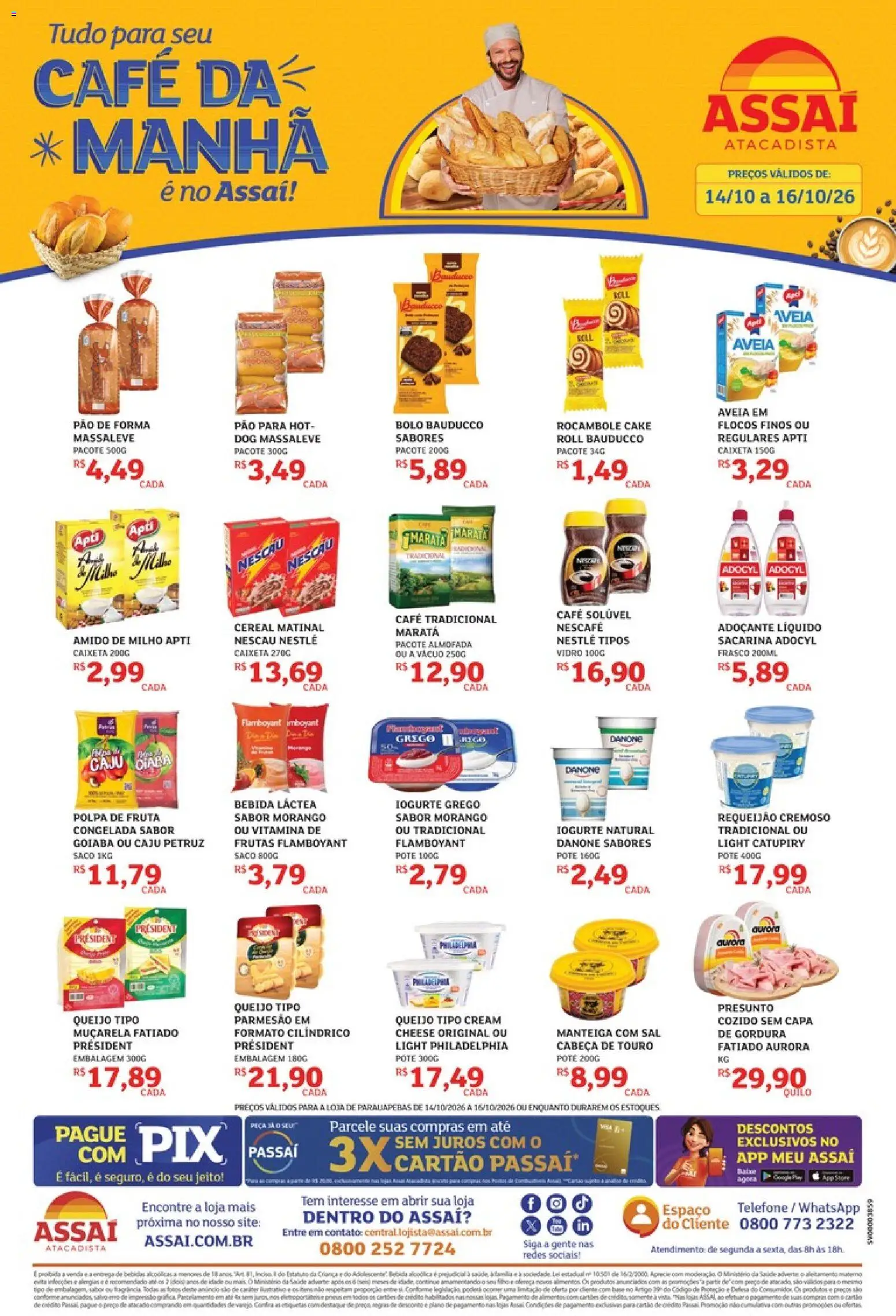 Pré-Visualização do folheto "Assaí Atacadista ofertas - PA" da loja Assaí Atacadista válido a partir de 14/10/2026