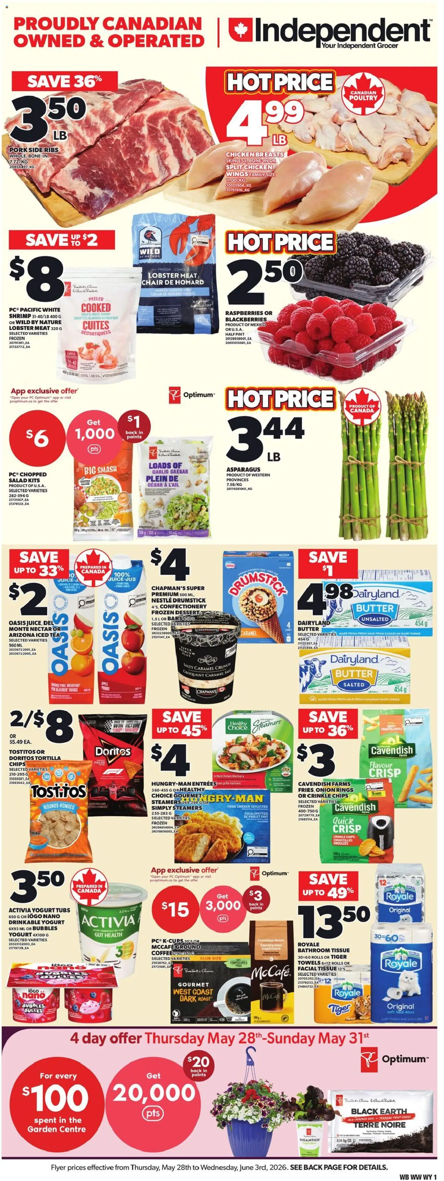 Preview of leaflet Independent Grocer flyer - AB from shop Independent Grocer is valid from May 28, 2026