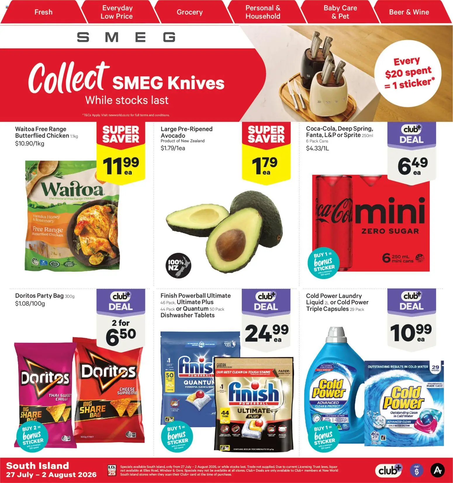 Preview of catalogue New World South Island catalogue from shop New World valid 27 Jul 2026
