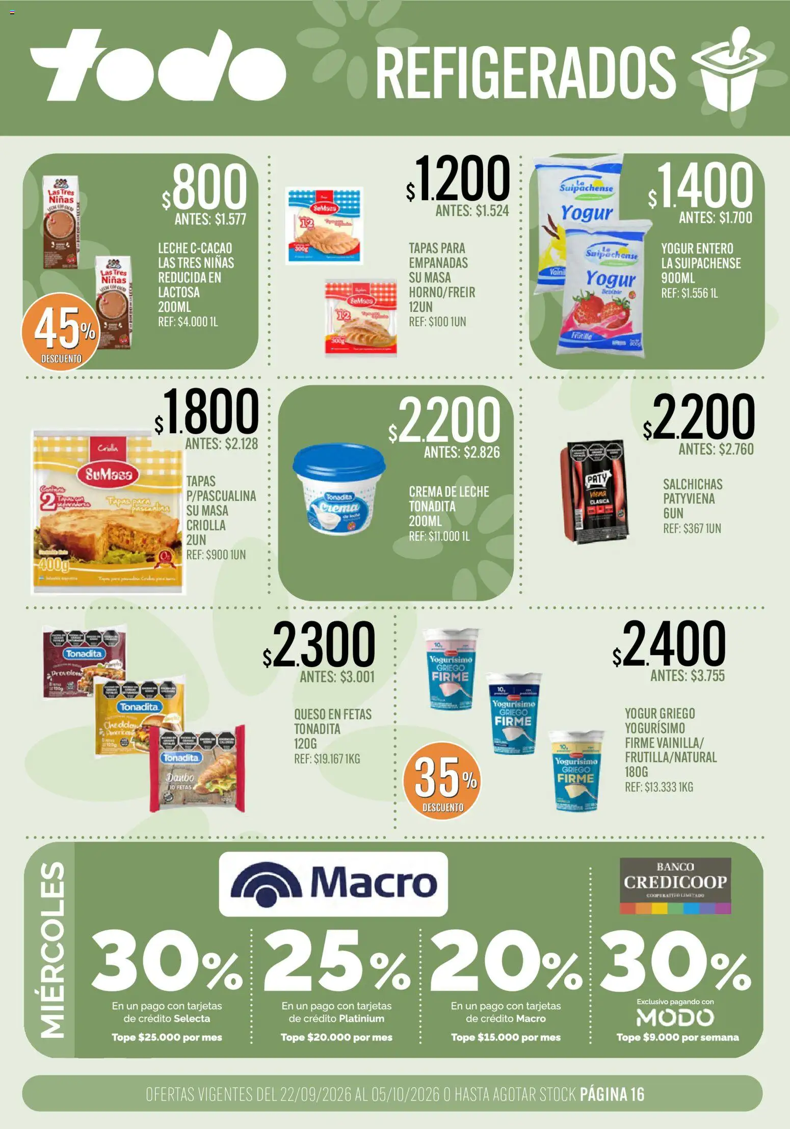 Vista previa del folleto de la tienda Supermercados TODO válido desde el 22/09/2026 