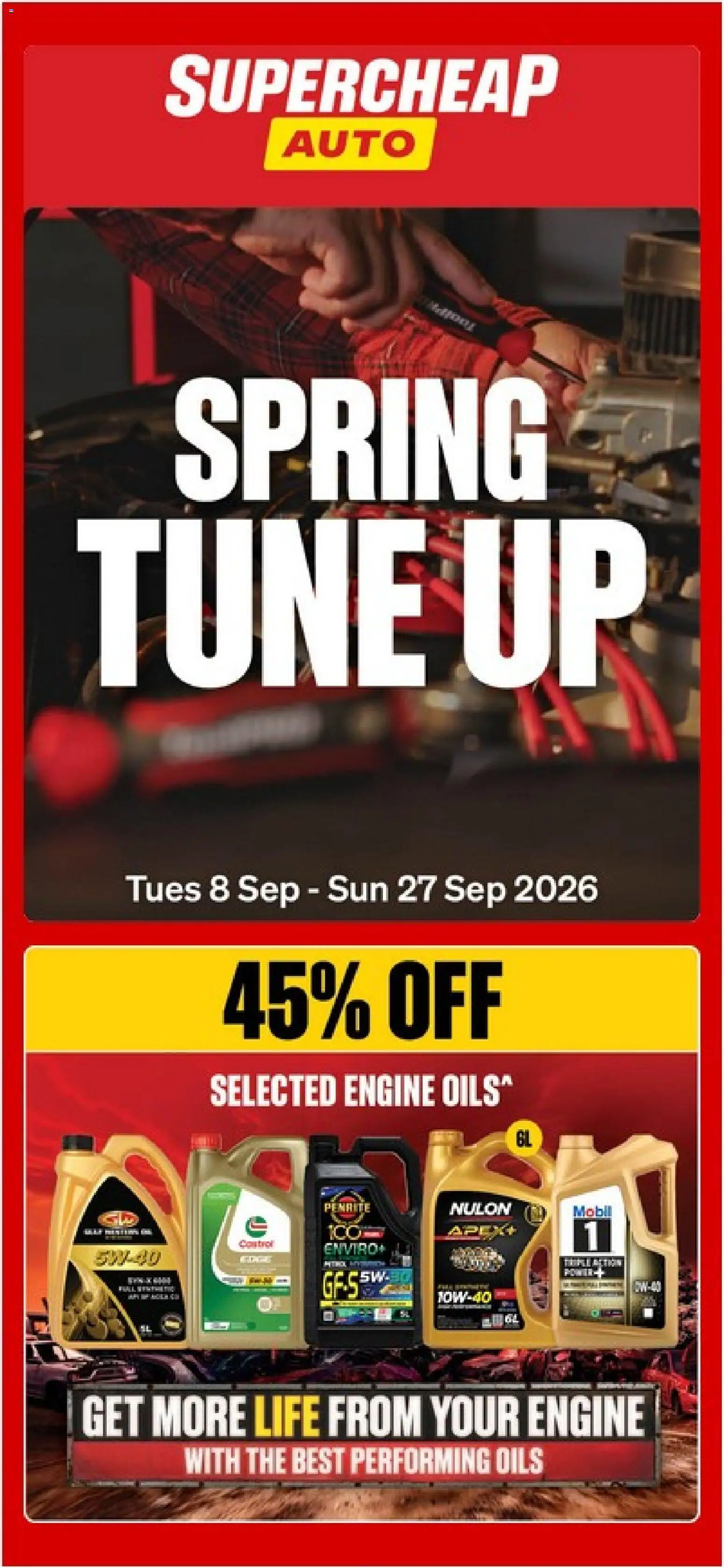 Preview of catalogue Supercheap Auto catalogue from shop Supercheap Auto valid 08/09/2026