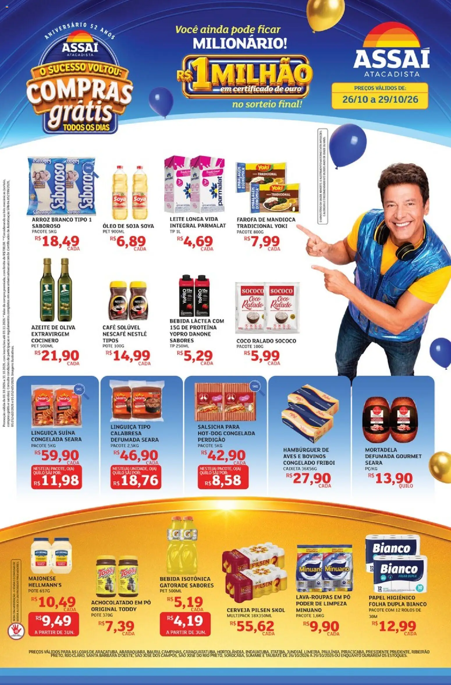 Pré-Visualização do folheto "Assaí Atacadista ofertas - SP" da loja Assaí Atacadista válido a partir de 26/10/2026