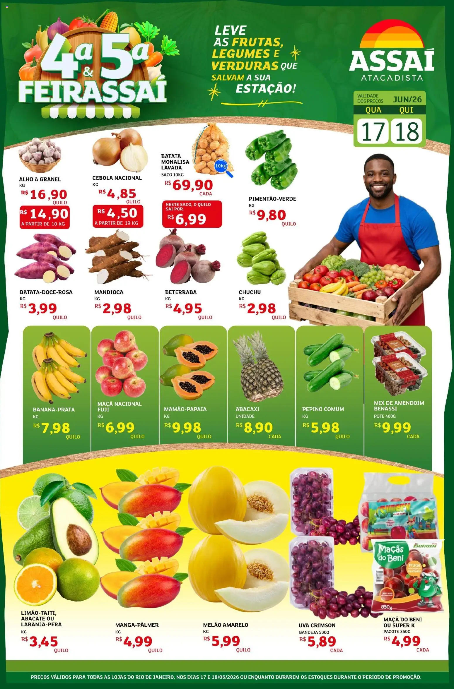 Pré-Visualização do folheto "Assaí Atacadista ofertas - RJ" da loja Assaí Atacadista válido a partir de 17/06/2026