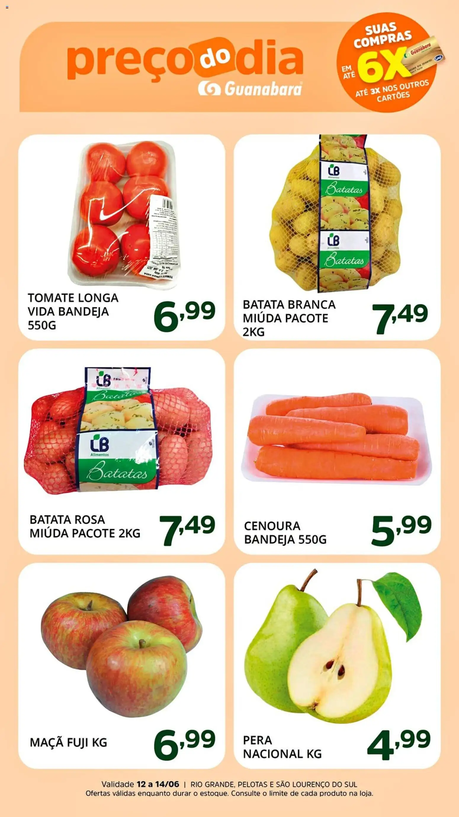 Pré-Visualização do folheto "Supermercado Guanabara - Ofertas da semana" da loja Supermercado Guanabara válido a partir de 12/06/2026