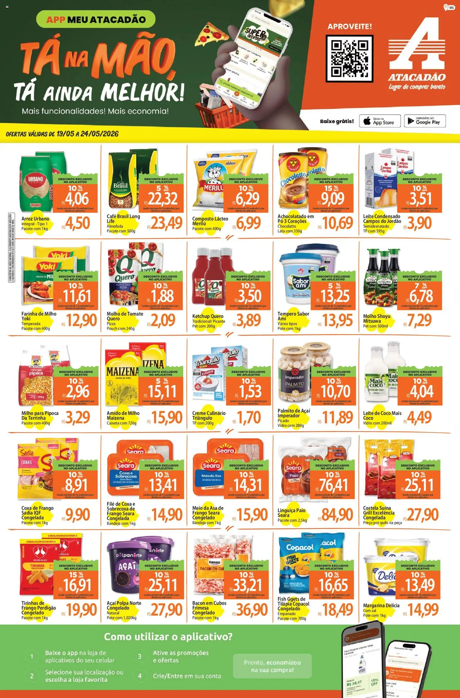 Pré-Visualização do folheto "Atacadão ofertas - MS" da loja Atacadão válido a partir de 19/05/2026