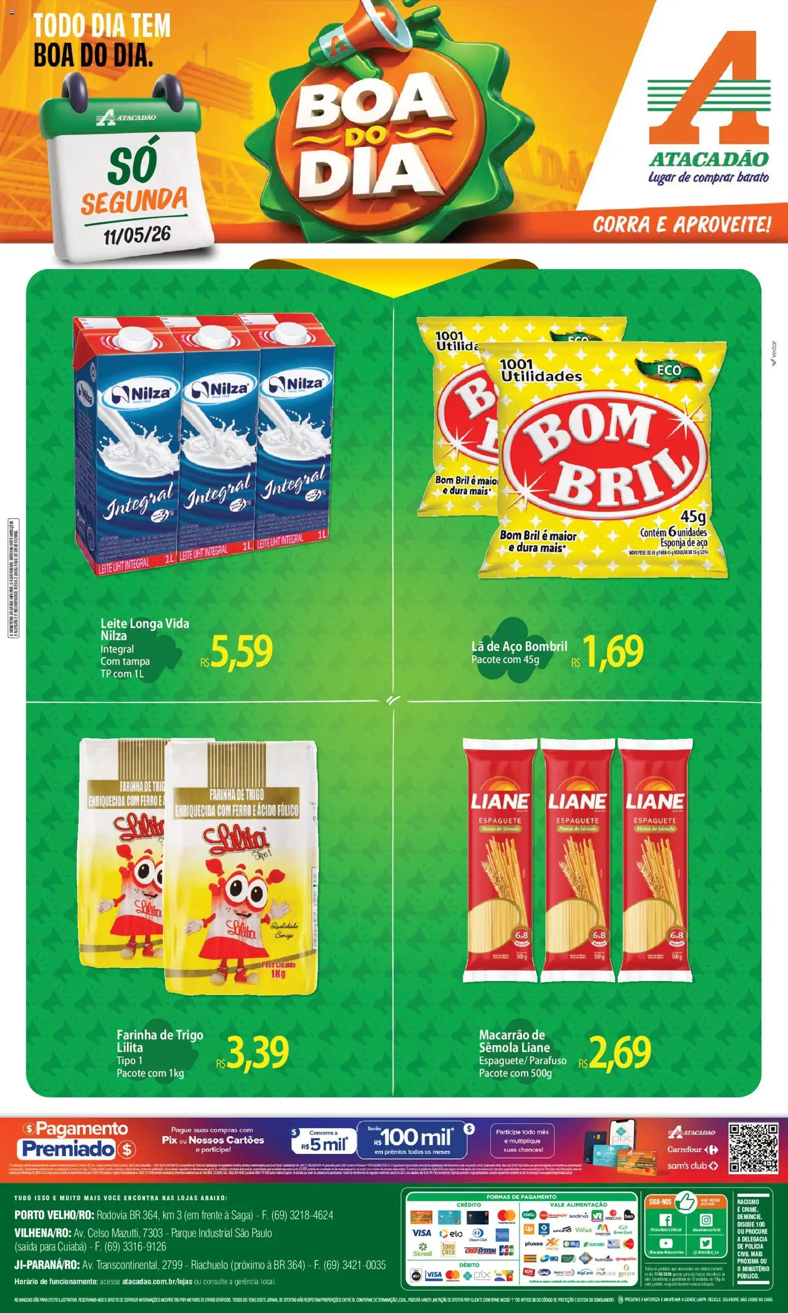 Pré-Visualização do folheto "Atacadão ofertas - RO" da loja Atacadão válido a partir de 11/05/2026
