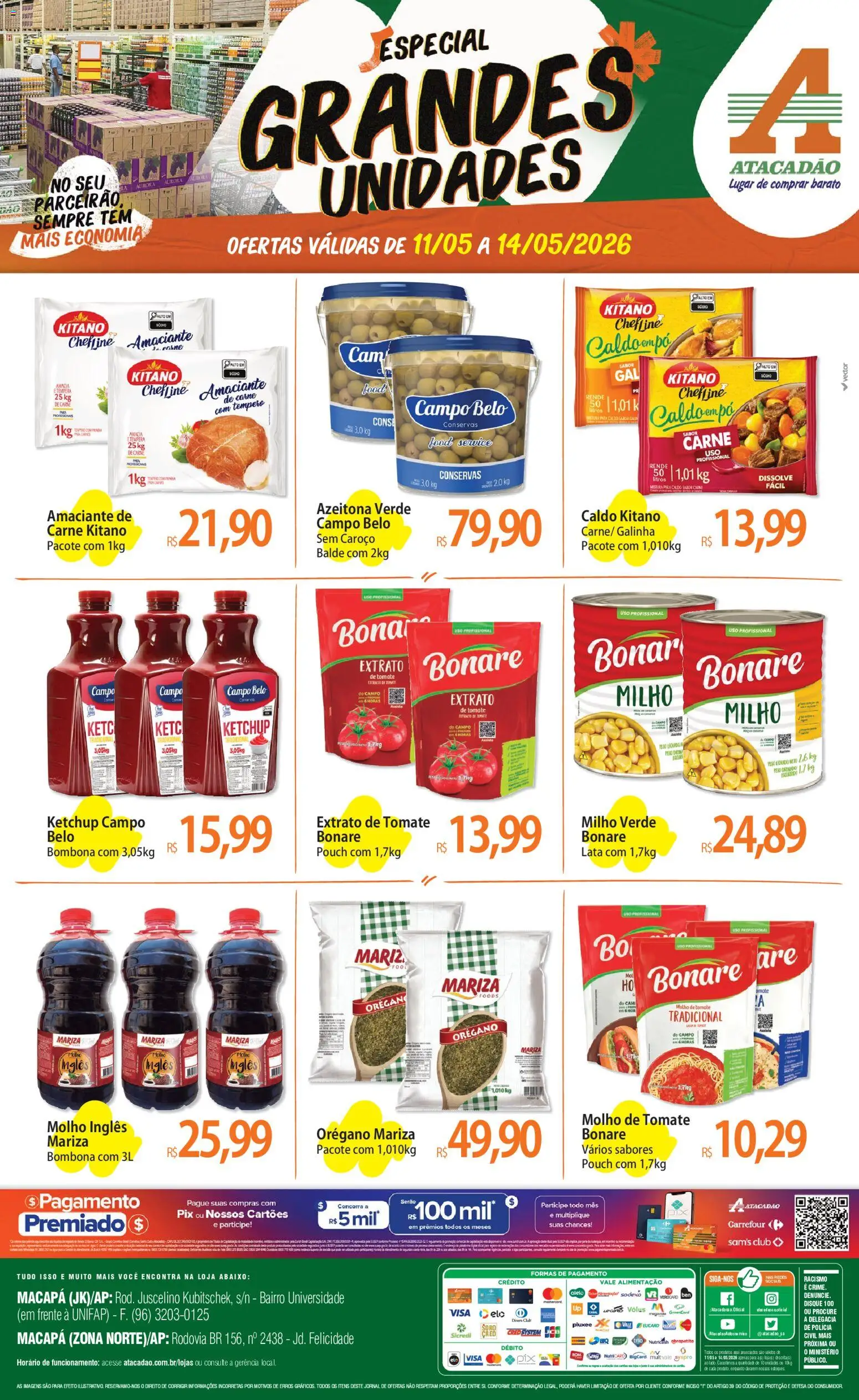 Pré-Visualização do folheto "Atacadão ofertas - AP" da loja Atacadão válido a partir de 11/05/2026