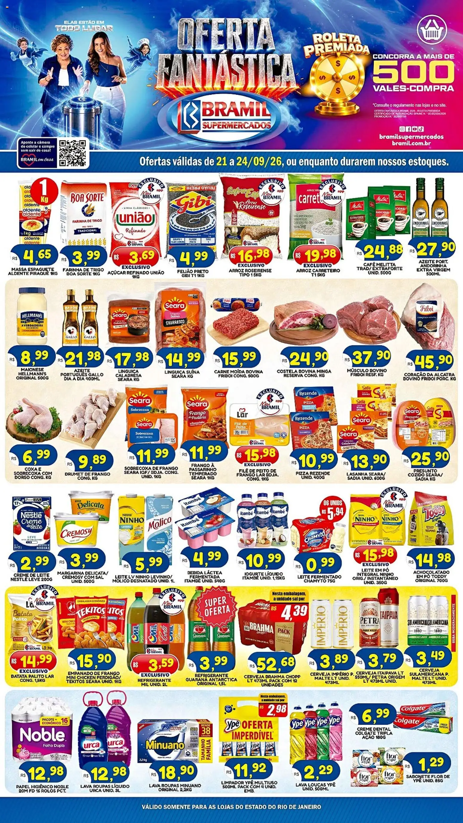 Pré-Visualização do folheto "Bramil Supermercados - Ofertas da semana" da loja Bramil Supermercados válido a partir de 21/09/2026