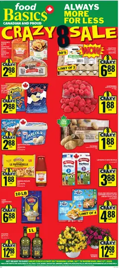 Un aperçu du dépliant Food Basics weekly flyer - Ancaster du magasin Food Basics est valide à partir 30 avr. 2026