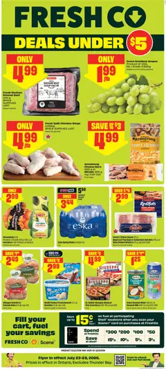 Un aperçu du dépliant FreshCo weekly flyer / circulaire du magasin FreshCo est valide à partir 23 juill. 2026