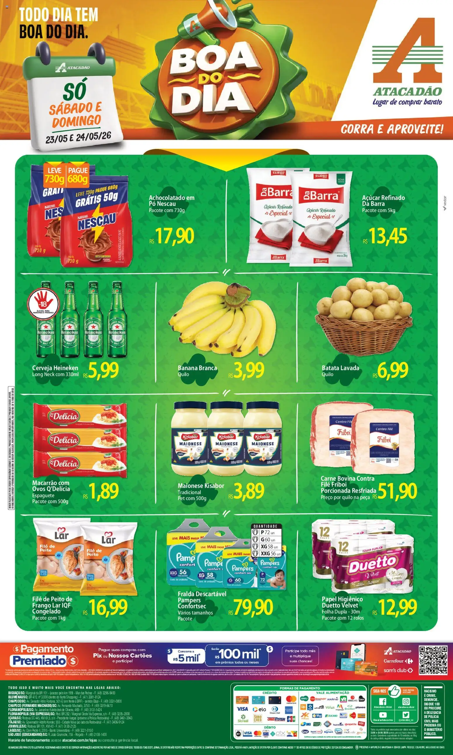 Pré-Visualização do folheto "Atacadão ofertas - SC" da loja Atacadão válido a partir de 23/05/2026