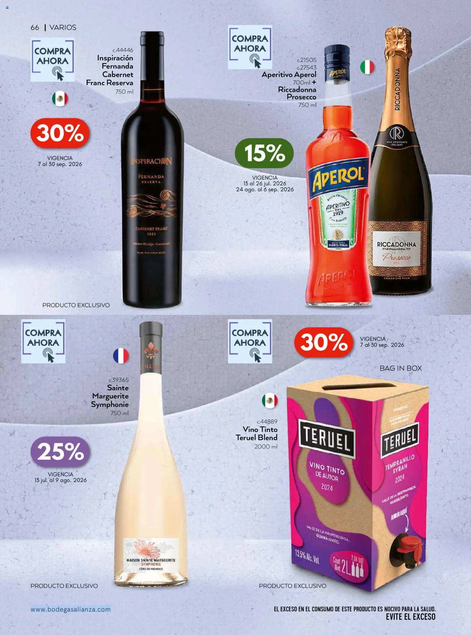 Vista previa las ofertas de la tienda Bodegas Alianza - Bodegas Alianza catálogo desde el 01/07/2026 