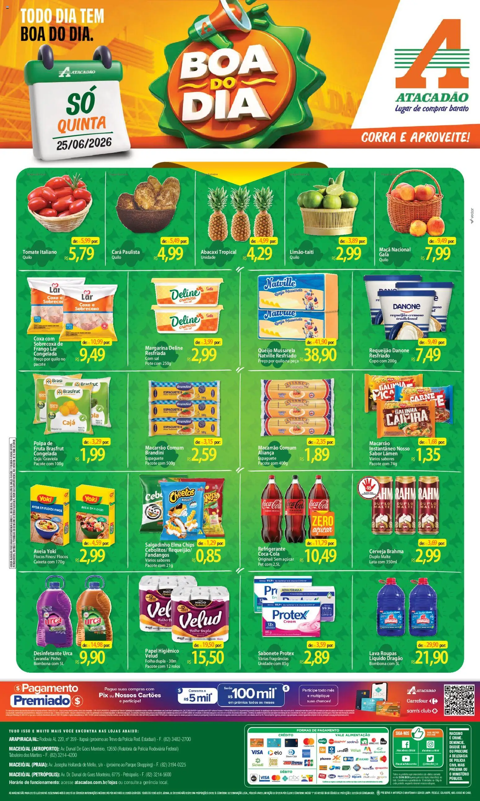 Pré-Visualização do folheto "Atacadão ofertas - AL" da loja Atacadão válido a partir de 25/06/2026