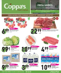 Preview of leaflet Coppas Fresh Market weekly flyer / circulaire from shop Coppas Fresh Market is valid from Aug 13, 2026