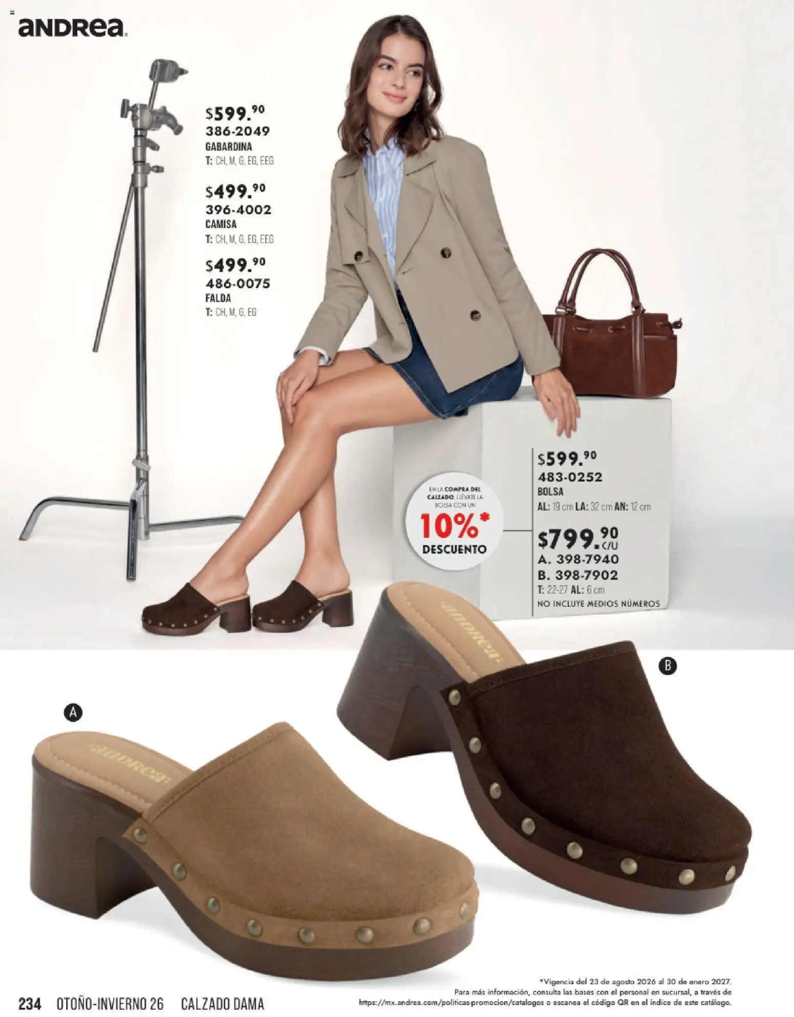 Vista previa las ofertas de la tienda Andrea - Andrea catálogo Otoño Invierno desde el 23/08/2026 