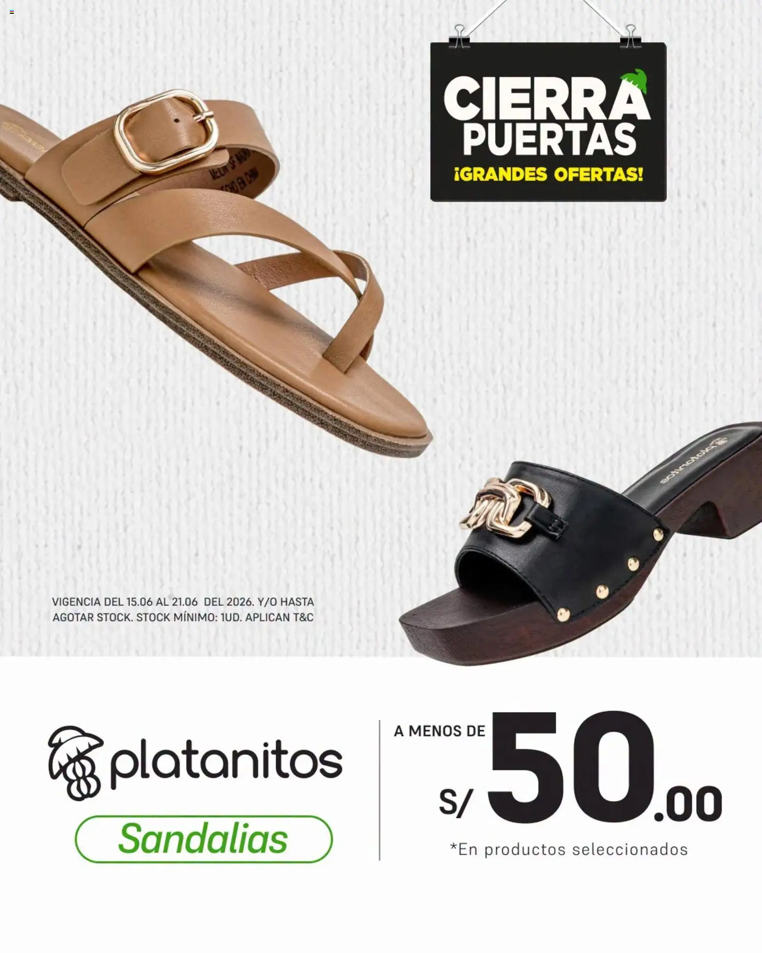 Vista previa de Catálogo Platanitos - Sandalias de la tienda Platanitos válido desde 15/06/2026 - Sandalias