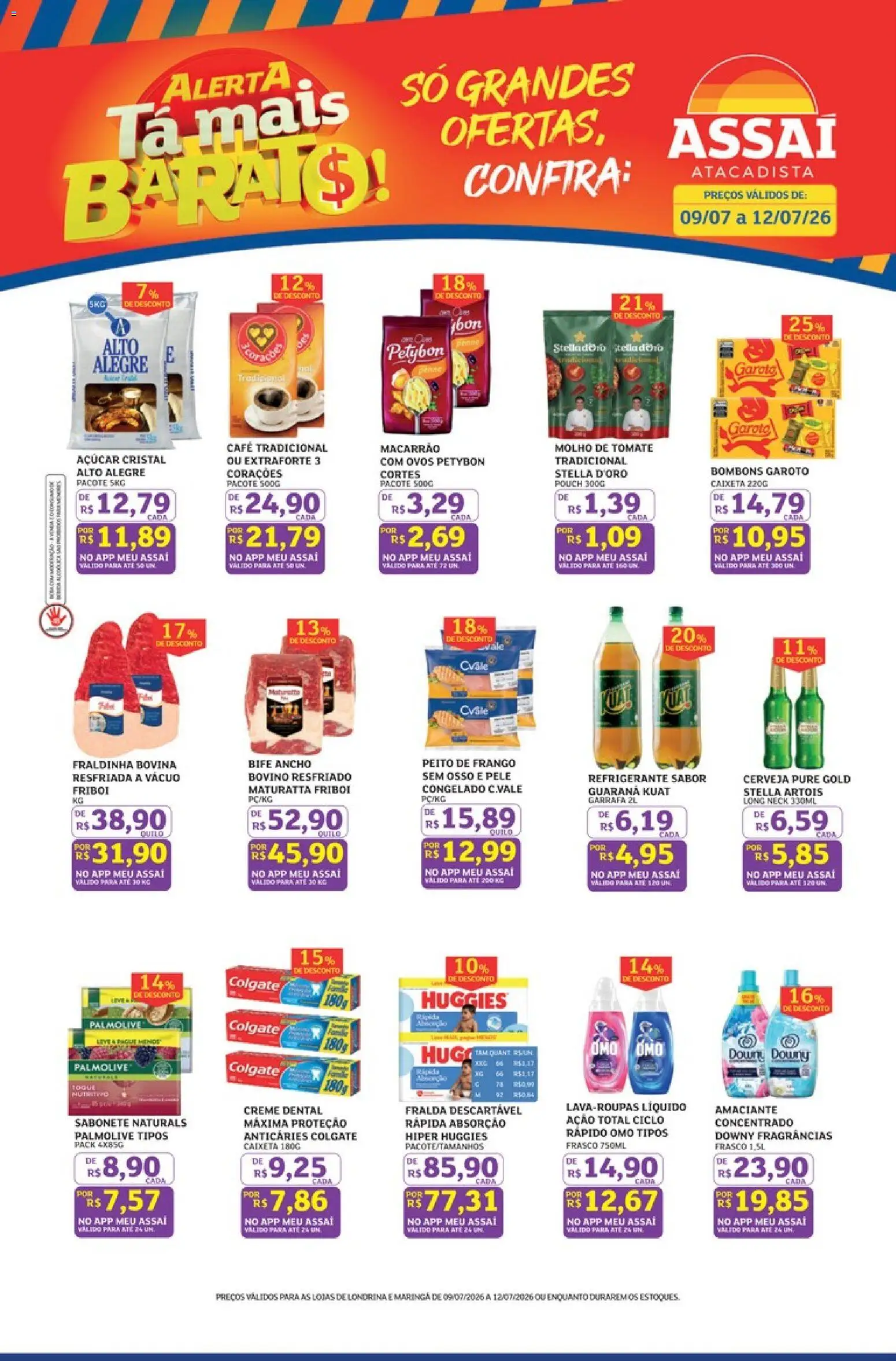 Pré-Visualização do folheto "Assaí Atacadista ofertas - PR" da loja Assaí Atacadista válido a partir de 09/07/2026