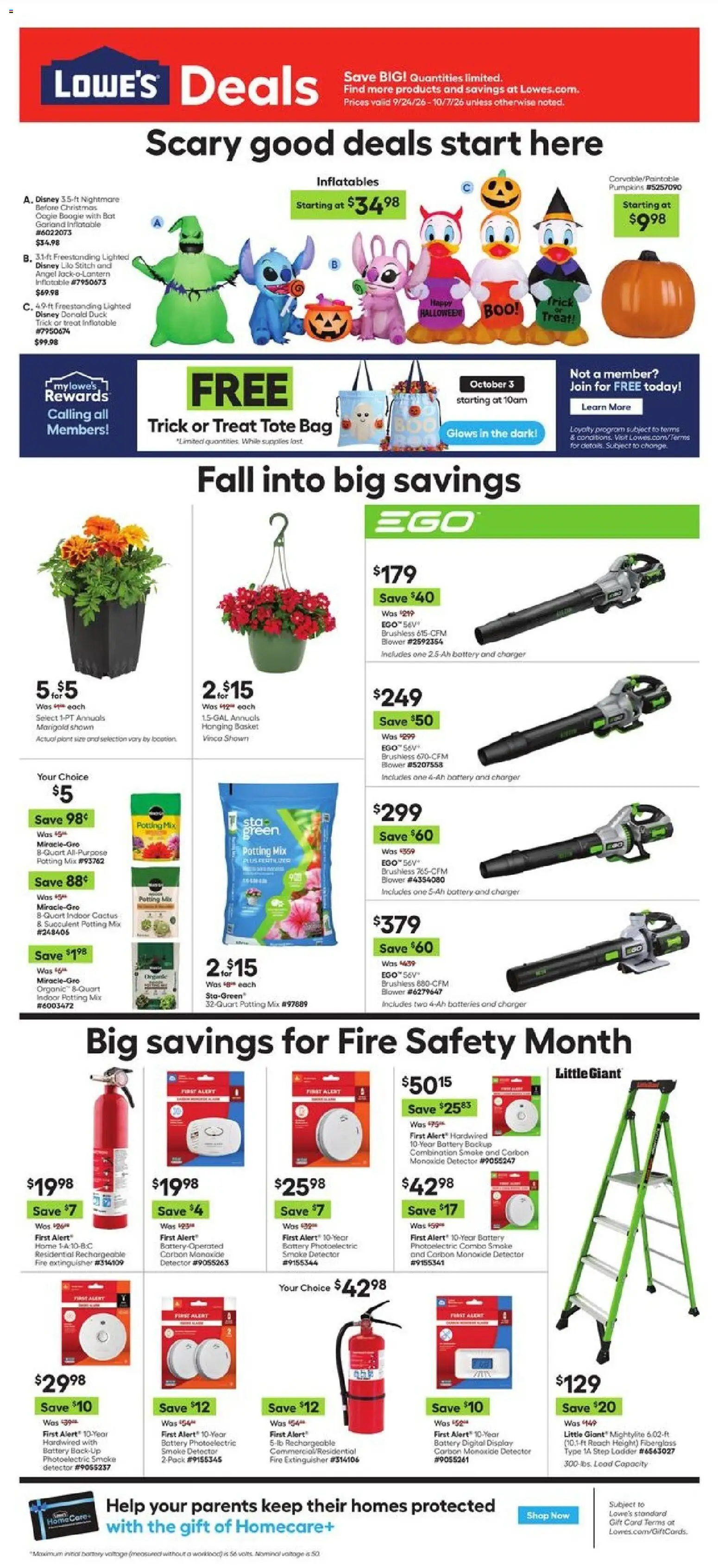 Ad Preview of Lowe's Lowe's Weekly Ad from 09/24/2026