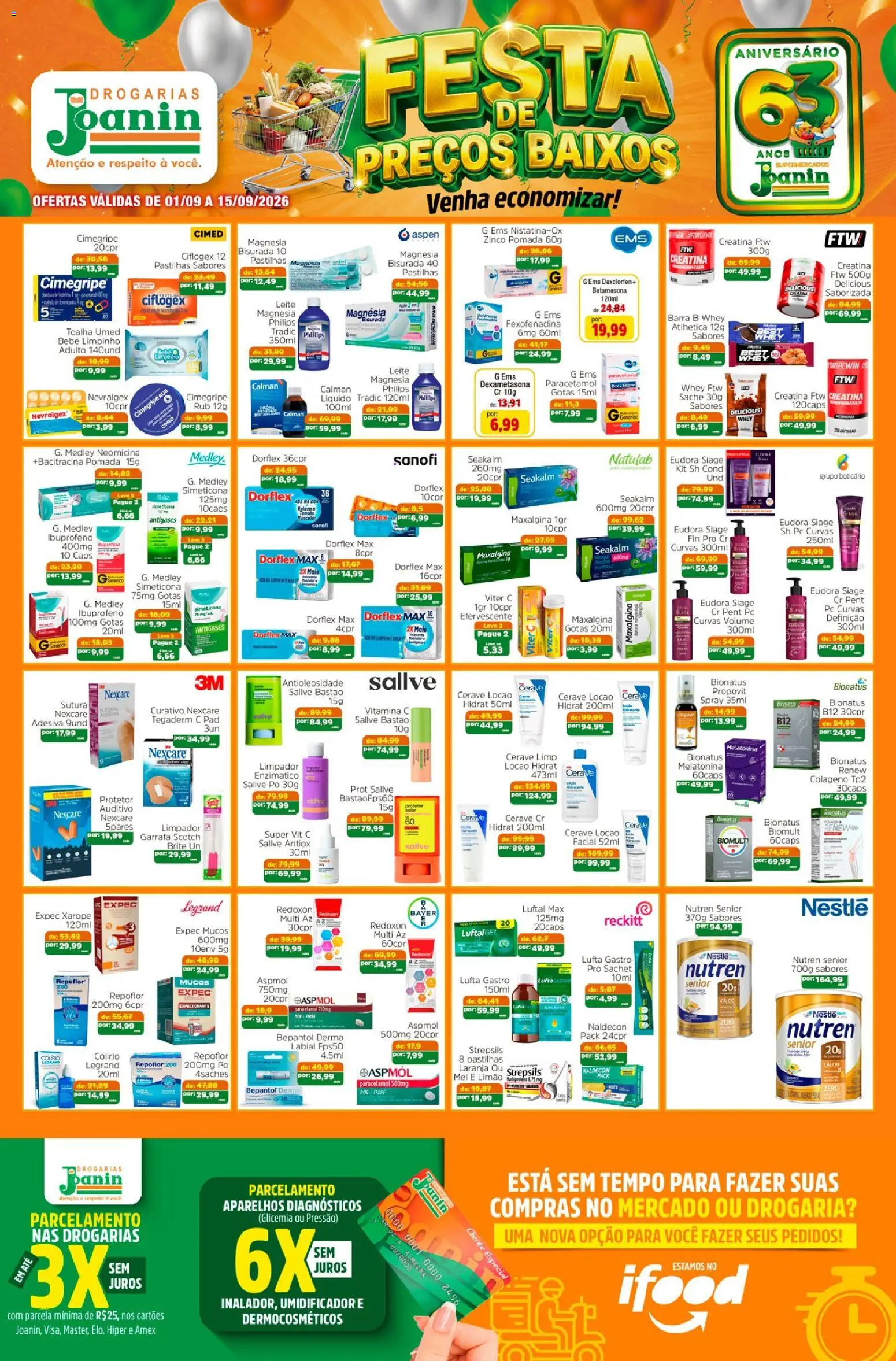 Ofertas Supermercados Joanin ofertas Drogaria até 15/09/2026. - Página 1