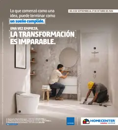  Vista previa del prospecto Homecenter catálogo del almacen Homecenter válida del 08/09/2026 al 27/10/2026