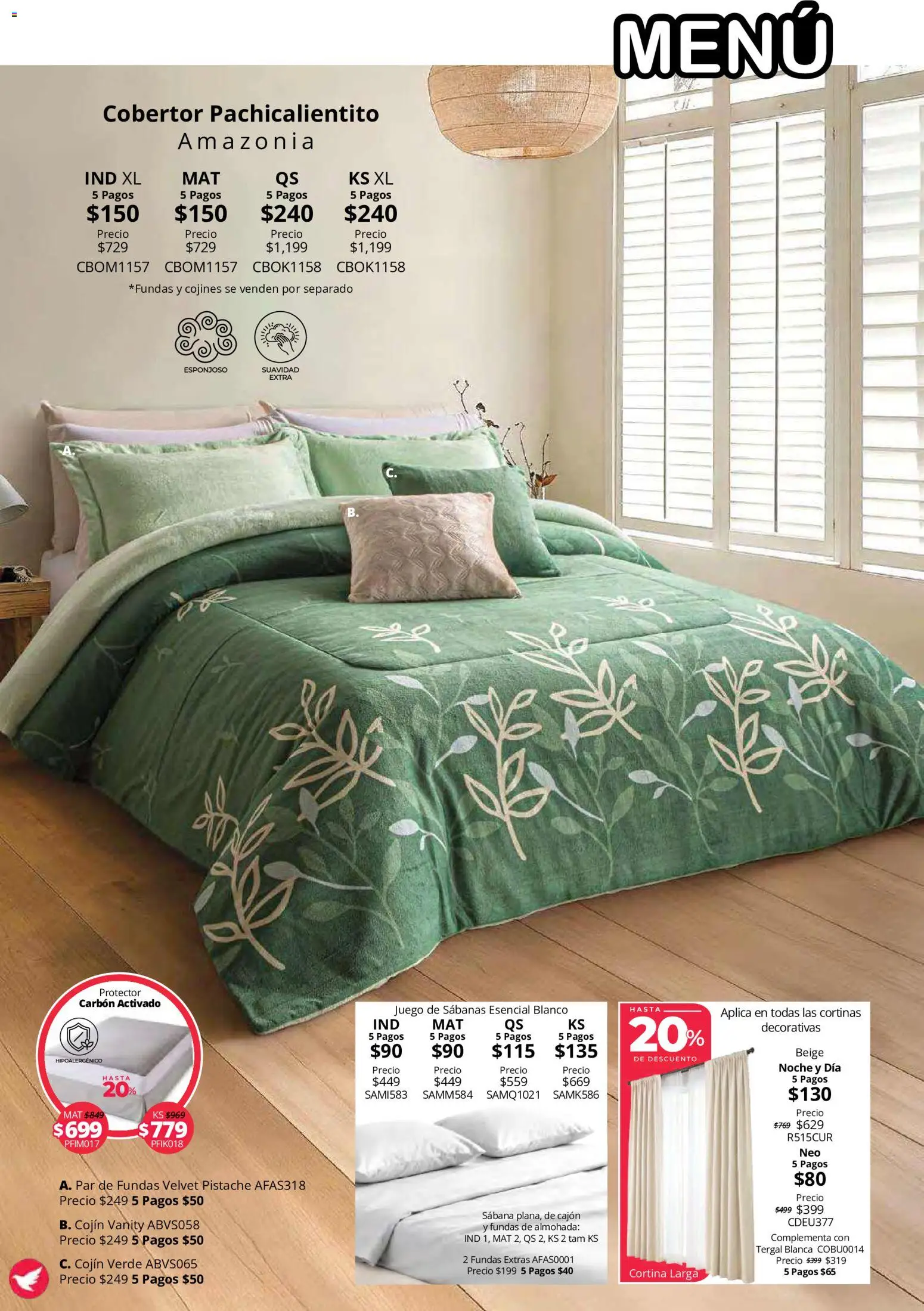 Vista previa las ofertas de la tienda Colchas Concord - Colchas Concord catálogo Colección Cobertor Calor de Hogar desde el 15/10/2026 