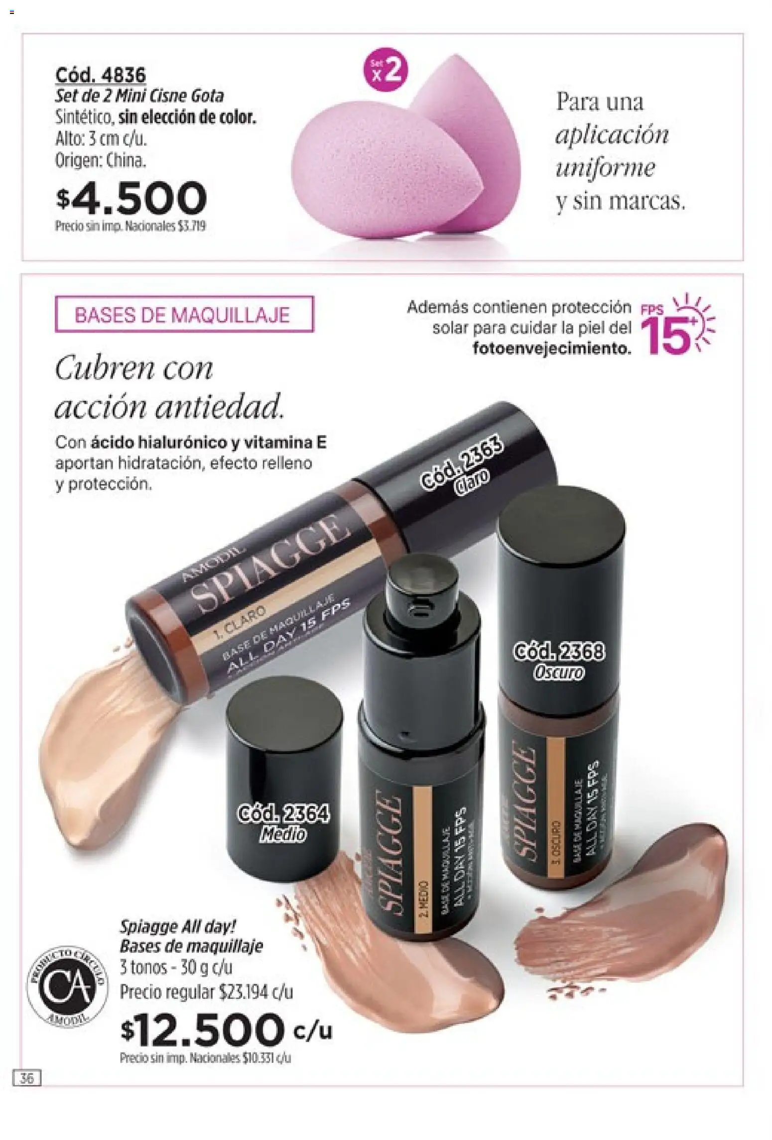 Vista previa del folleto de la tienda Amodil válido desde el 01/10/2026 - Maquillaje, Base de maquillaje
