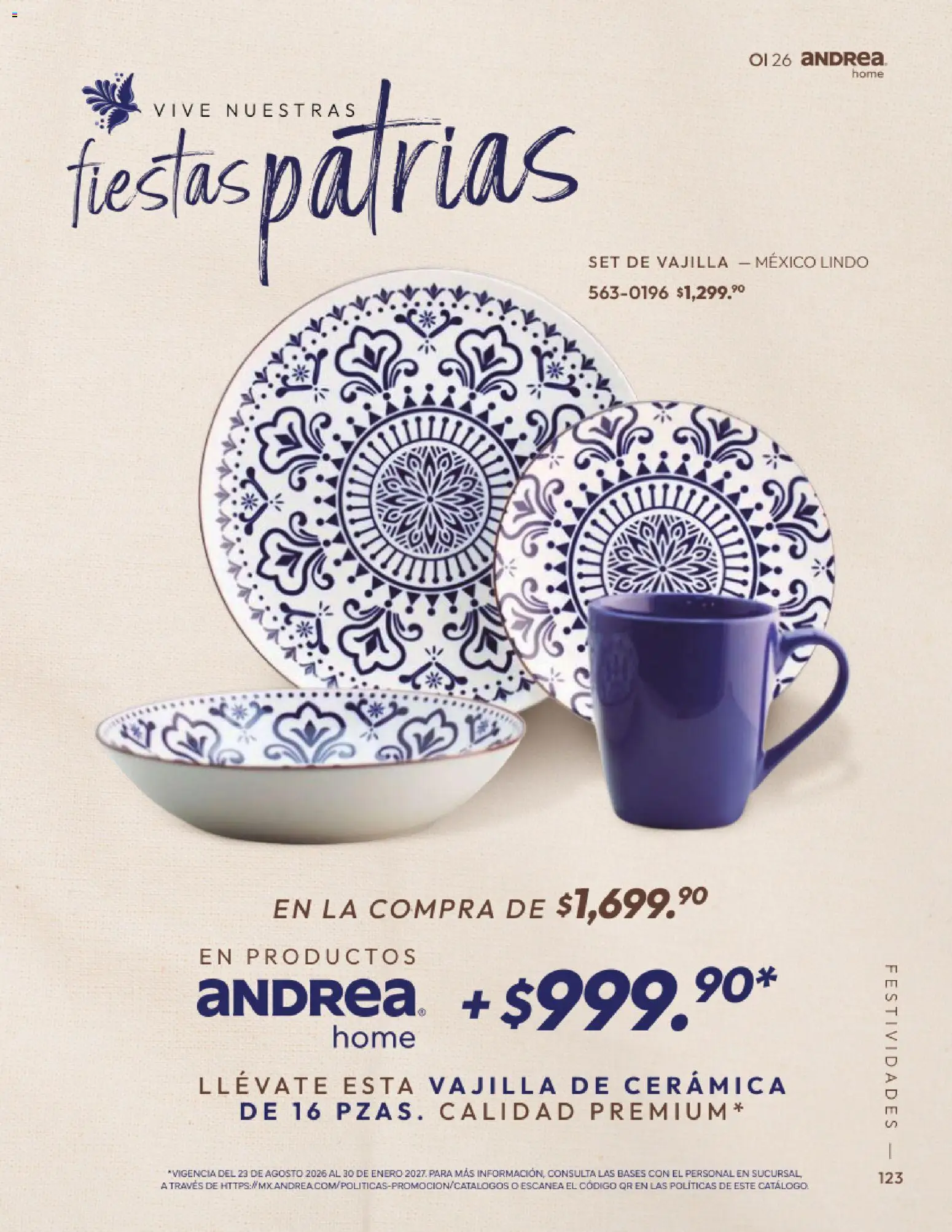 Vista previa las ofertas de la tienda Andrea - Andrea catálogo Home desde el 01/09/2026 