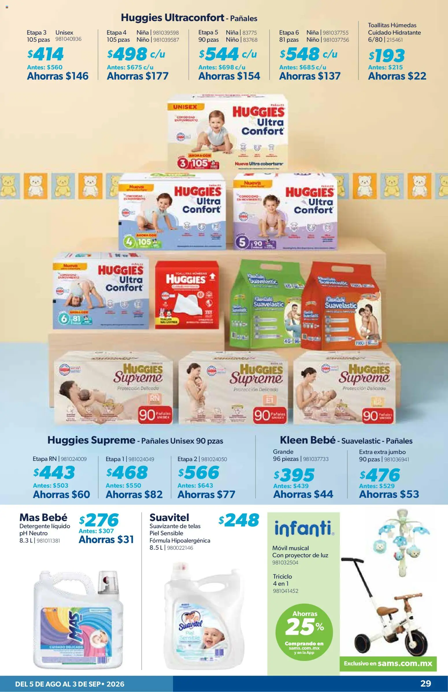 Vista previa las ofertas de la tienda Sam's Club - Sam's Club catálogo desde el 05/08/2026 