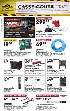 Un aperçu du dépliant Princess Auto Circulaire - Casse-Coûts du magasin Princess Auto est valide à partir 1 mai 2026