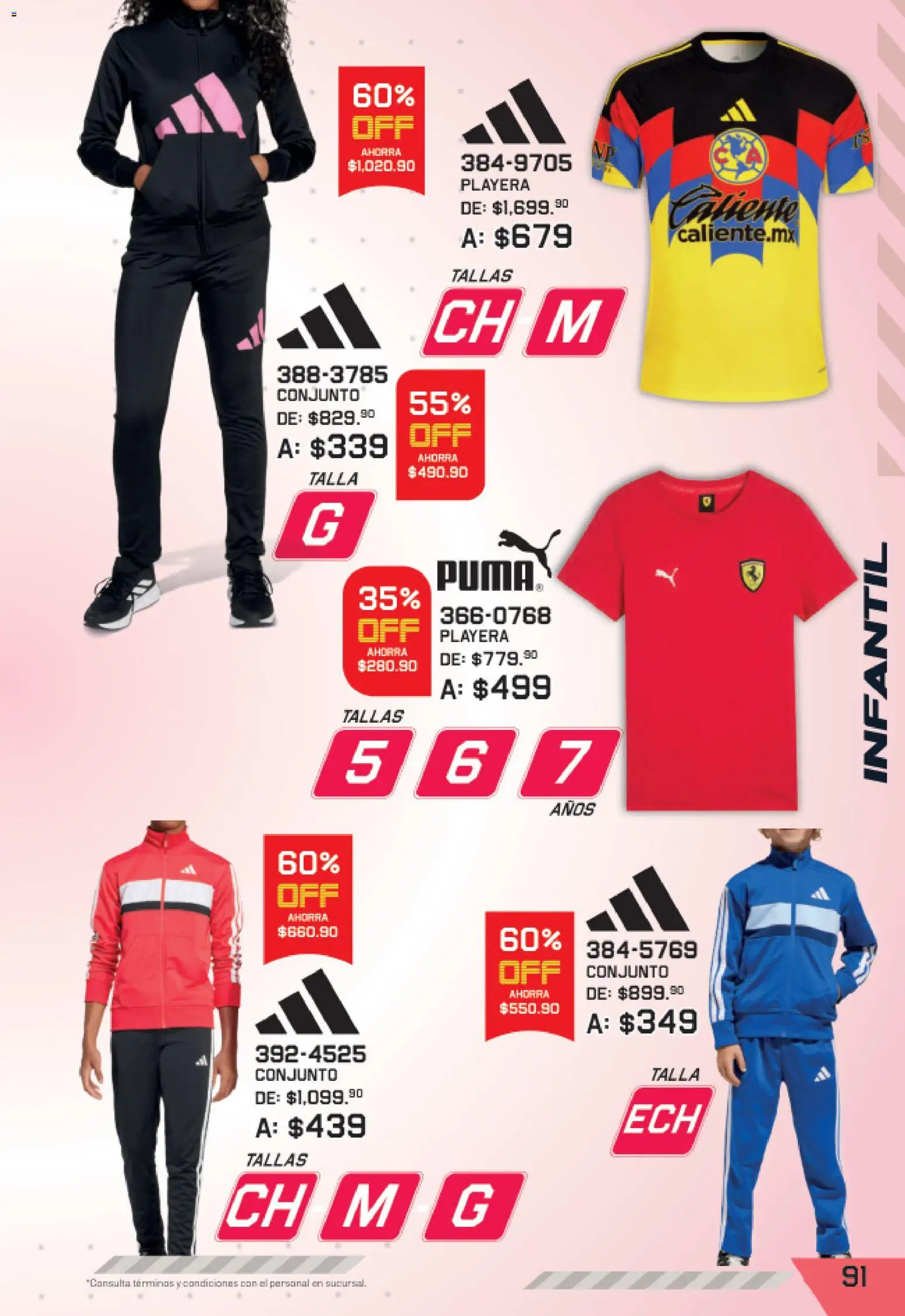 Vista previa las ofertas de la tienda Andrea - Andrea catálogo Lo mejor de marcas desde el 27/09/2026 - Playera, Conjunto