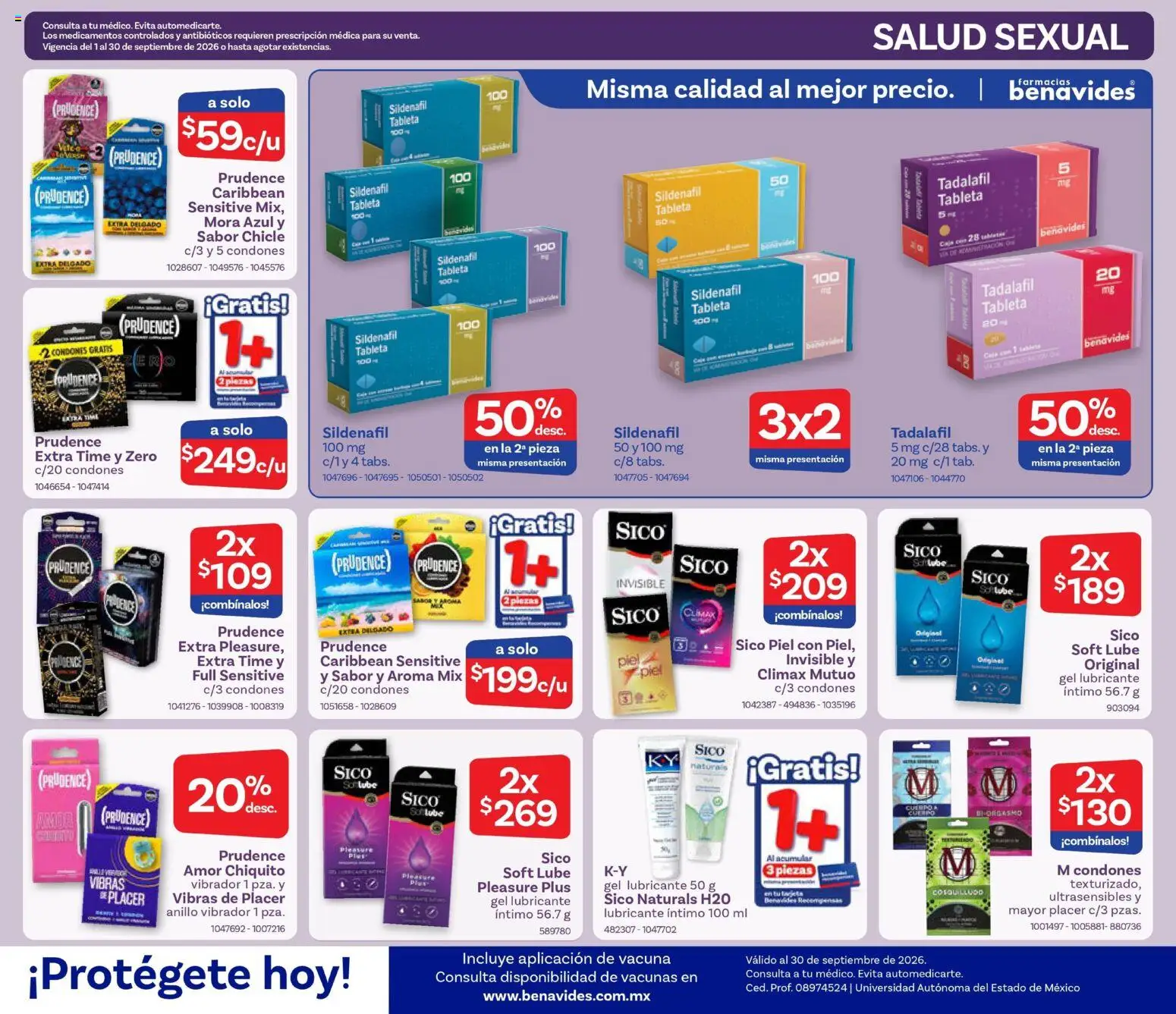 Vista previa las ofertas de la tienda Farmacia Benavides - Farmacia Benavides catálogo desde el 01/09/2026 