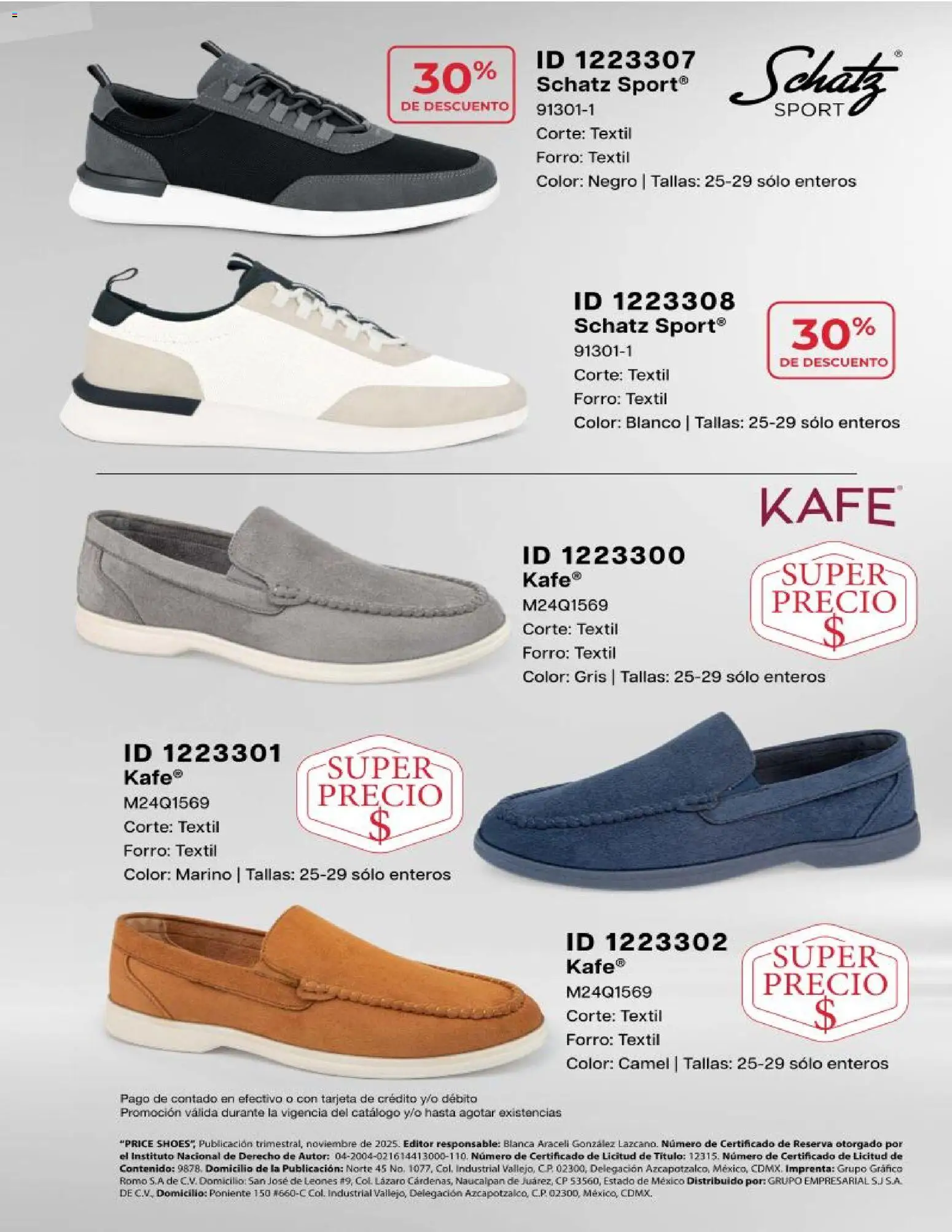 Vista previa las ofertas de la tienda Price Shoes - Catálogo Avances Caballeros 2026 desde el 15/11/2025 