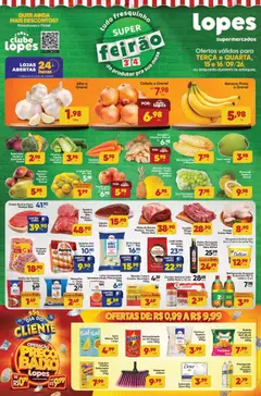 Pré-Visualização do folheto "Lopes Supermercados - Ofertas da semana" da loja Lopes Supermercados válido a partir de 15/09/2026