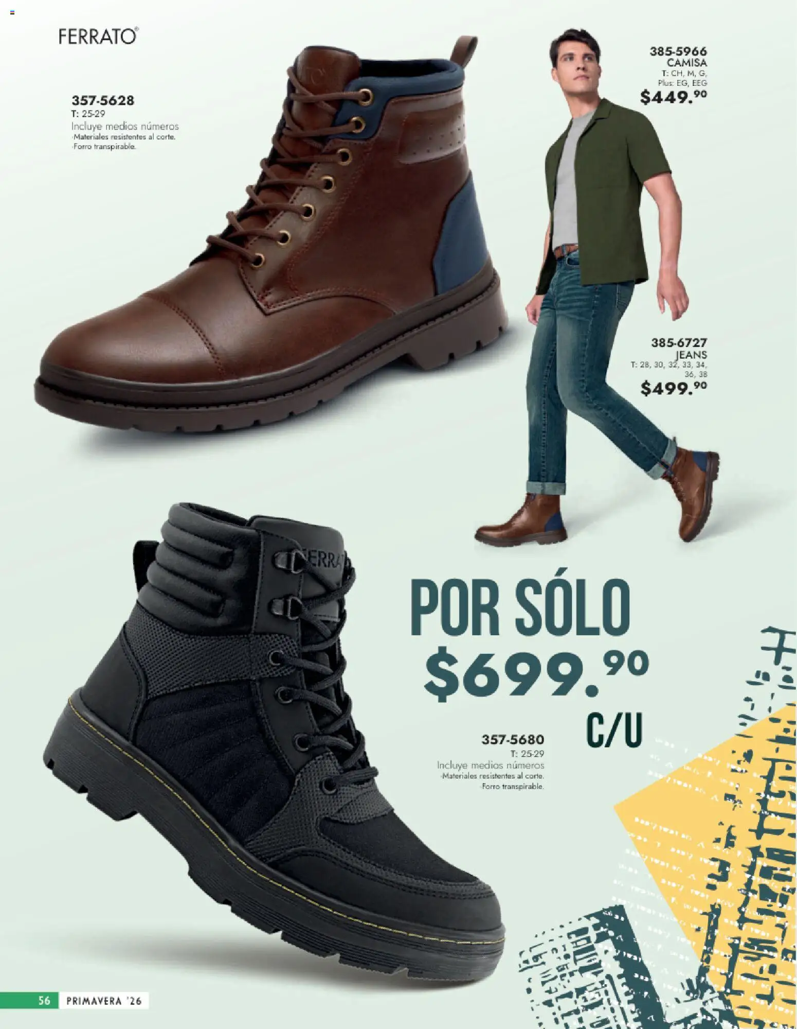 Vista previa las ofertas de la tienda Andrea - Catálogo Calzado Caballero desde el 25/01/2026 - Camisa