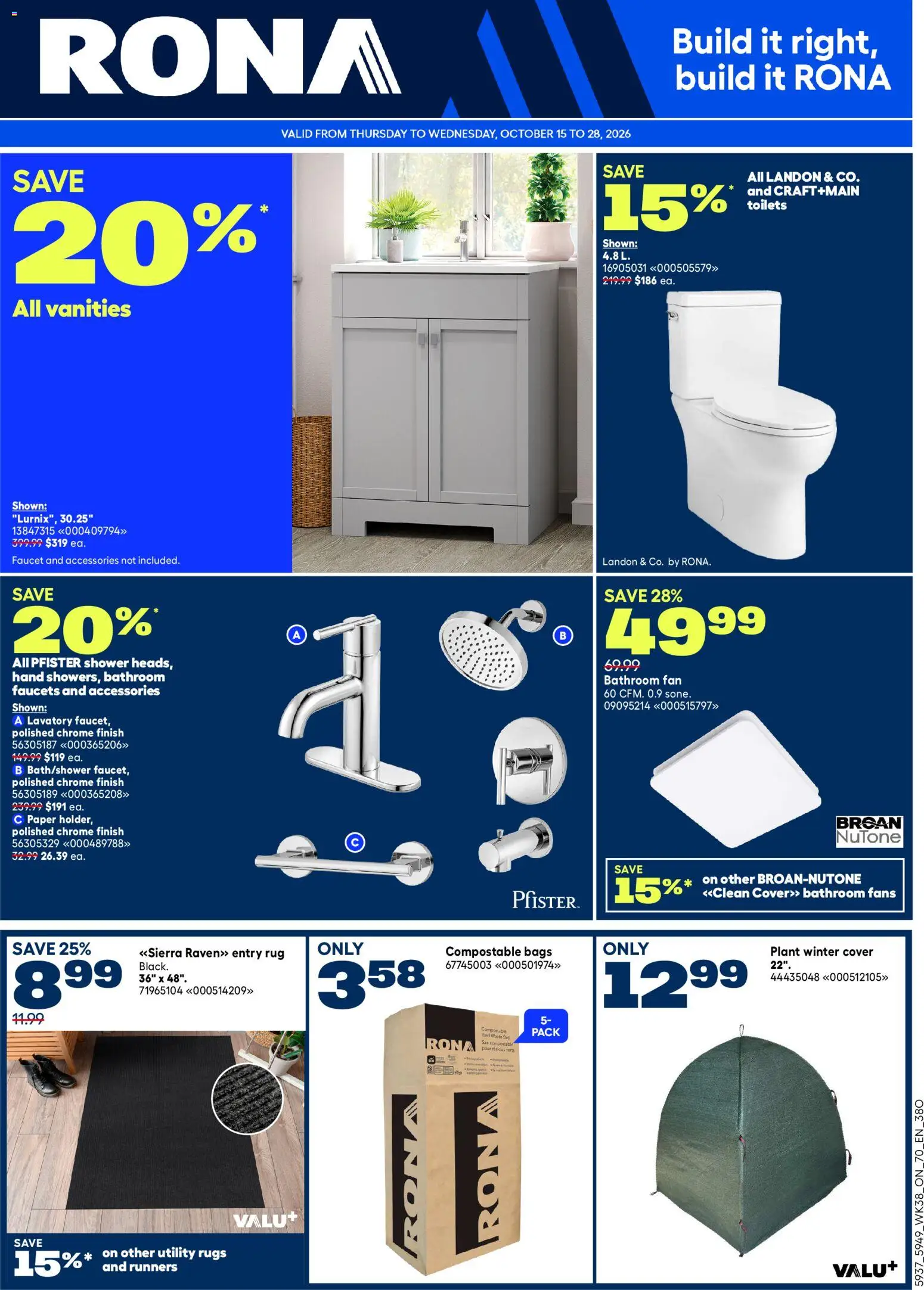 Preview of leaflet Rona weekly flyer from shop Rona is valid from Oct 15, 2026
