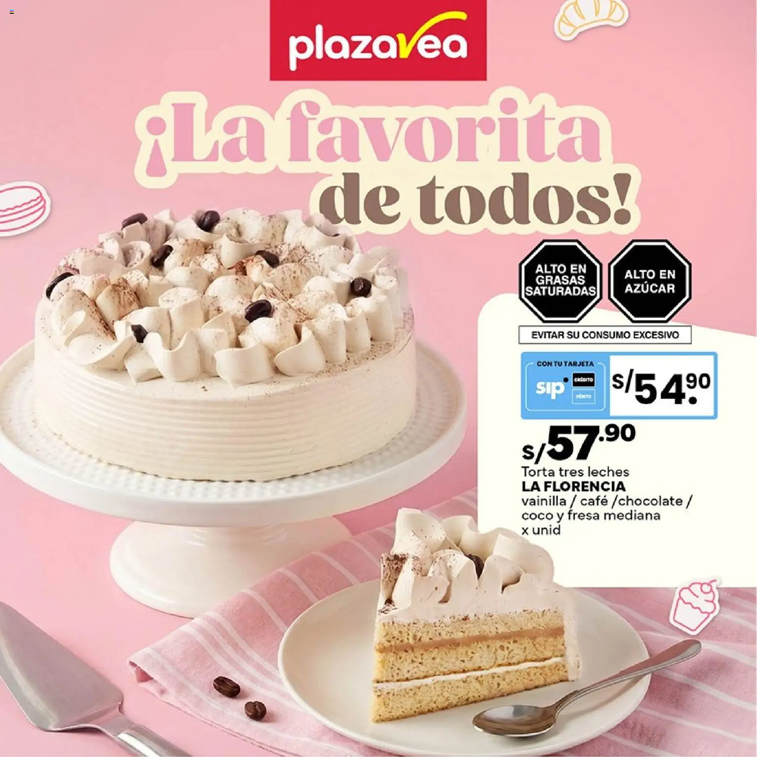 Vista previa de Plaza Vea - Díptico Panaderia Pasteleria de la tienda Plaza Vea válido desde 27/04/2026 - Café, Coco, Azúcar, Vainilla