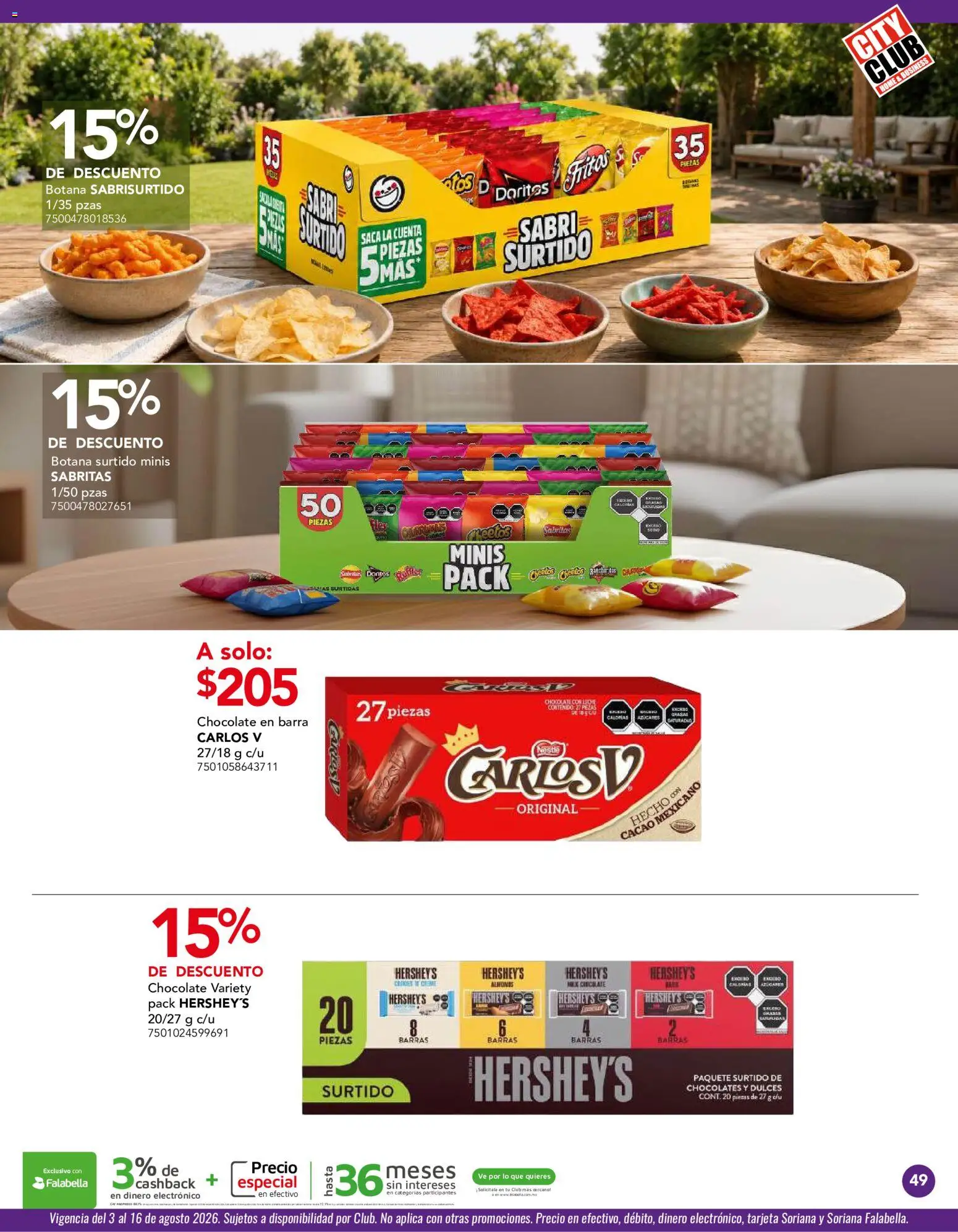 Vista previa las ofertas de la tienda City Club - City Club catálogo desde el 03/08/2026 
