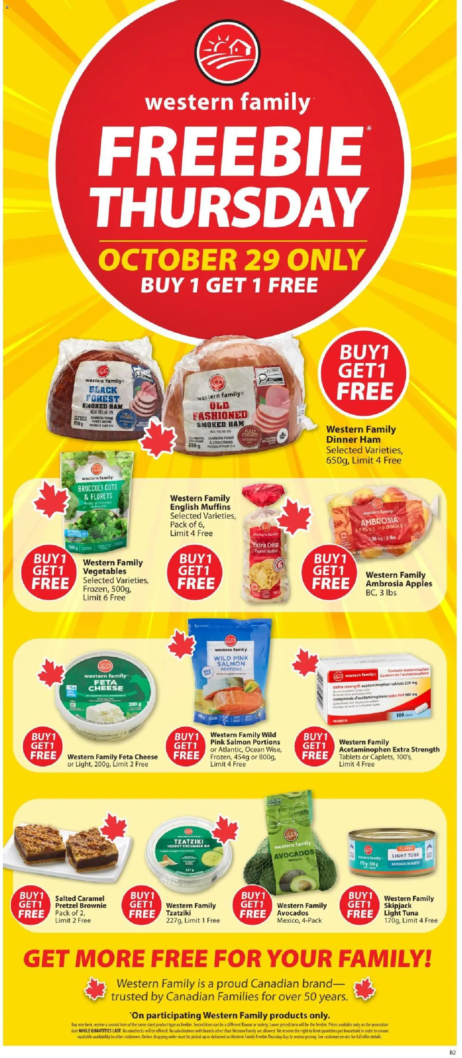 Preview of leaflet Save on foods weekly flyer / circulaire from shop Save on foods is valid from Oct 29, 2026