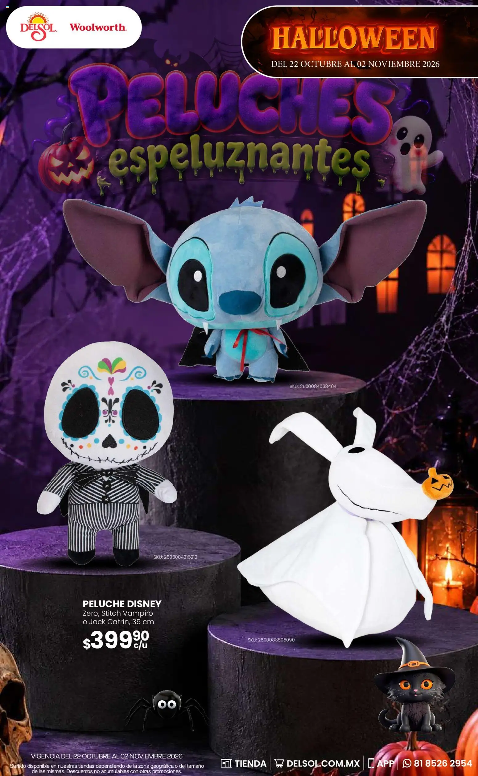 Vista previa las ofertas de la tienda Del Sol y Woolworth - Del Sol y Woolworth catálogo Halloween desde el 22/10/2026 