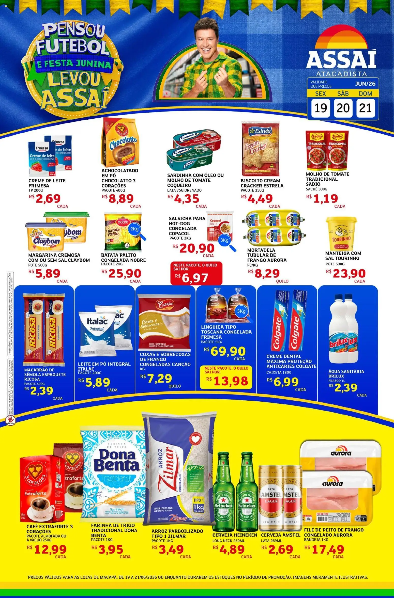 Pré-Visualização do folheto "Assaí Atacadista ofertas - AP" da loja Assaí Atacadista válido a partir de 19/06/2026